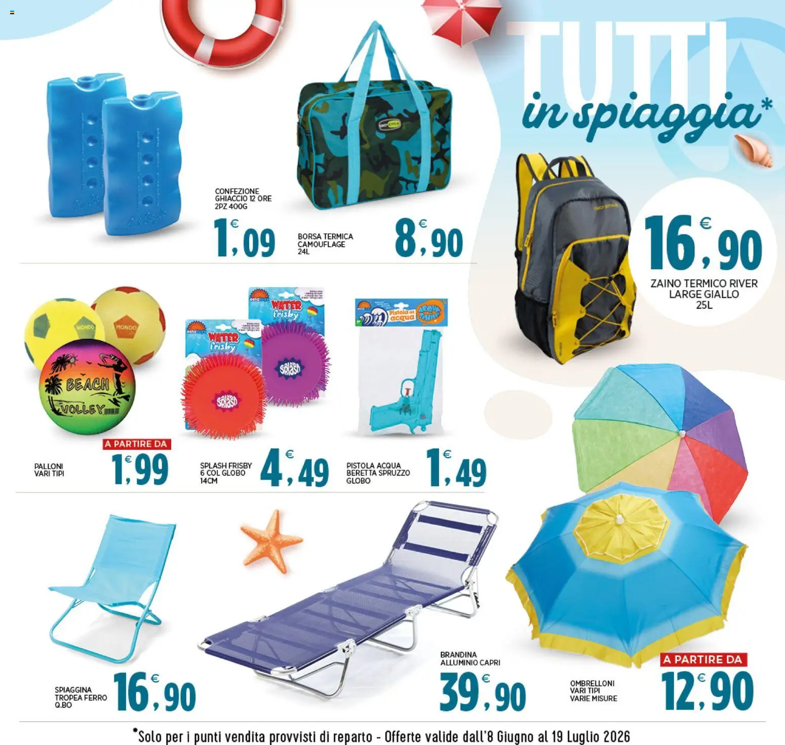 Volantino Interspar del 08.06.2026 | Pagina: 9 | Prodotti: Acqua, Zaino, Borsa termica, Alluminio