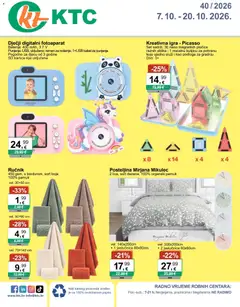 KTC Katalog igračke i tekstil - Pregled kataloga iz trgovine KTC, vrijedi od 07.10.2026