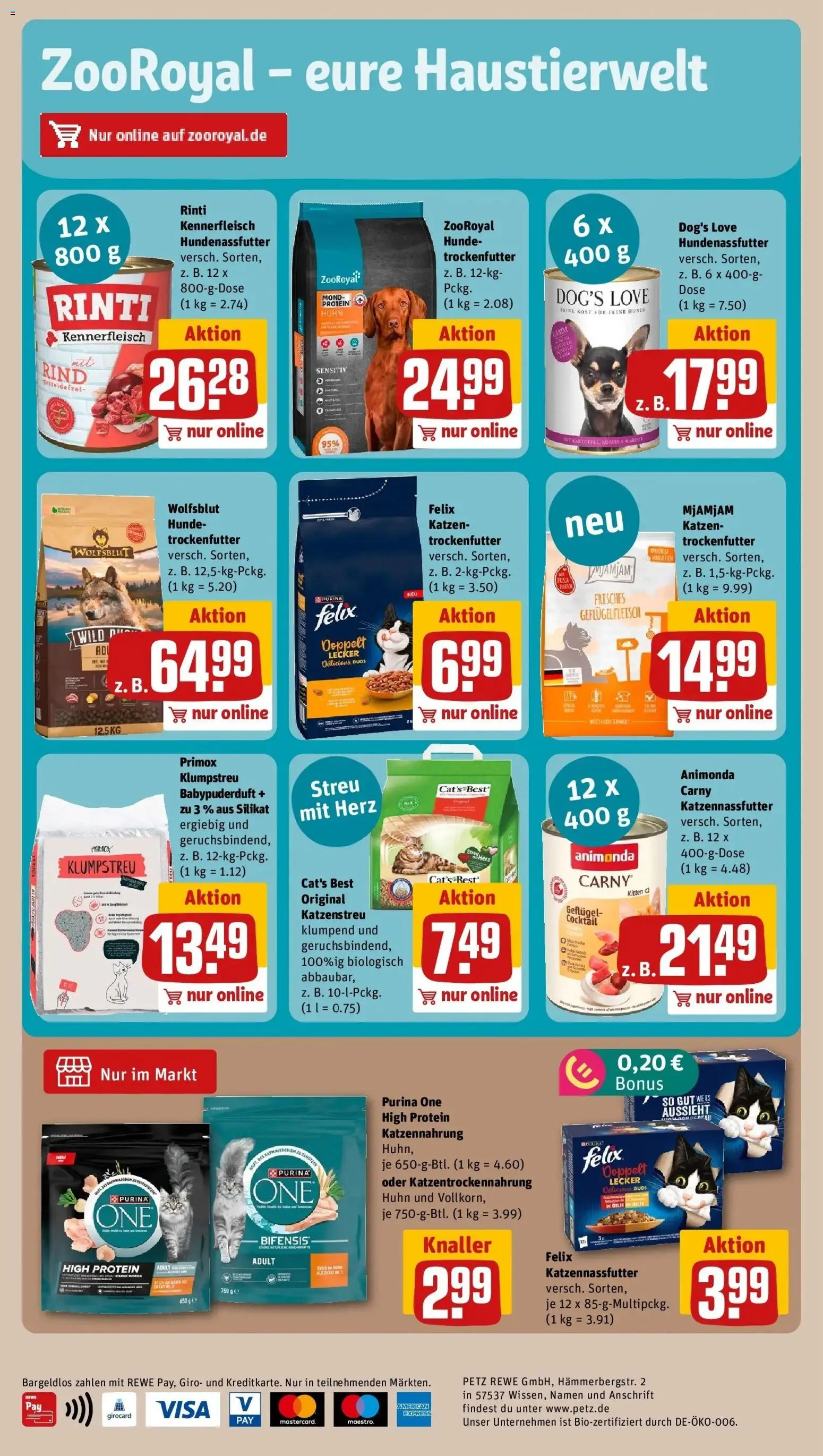 REWE Prospekt ab 05.10.2026 zum Blättern » Angebote | Seite: 32 | Produkte: Purina one