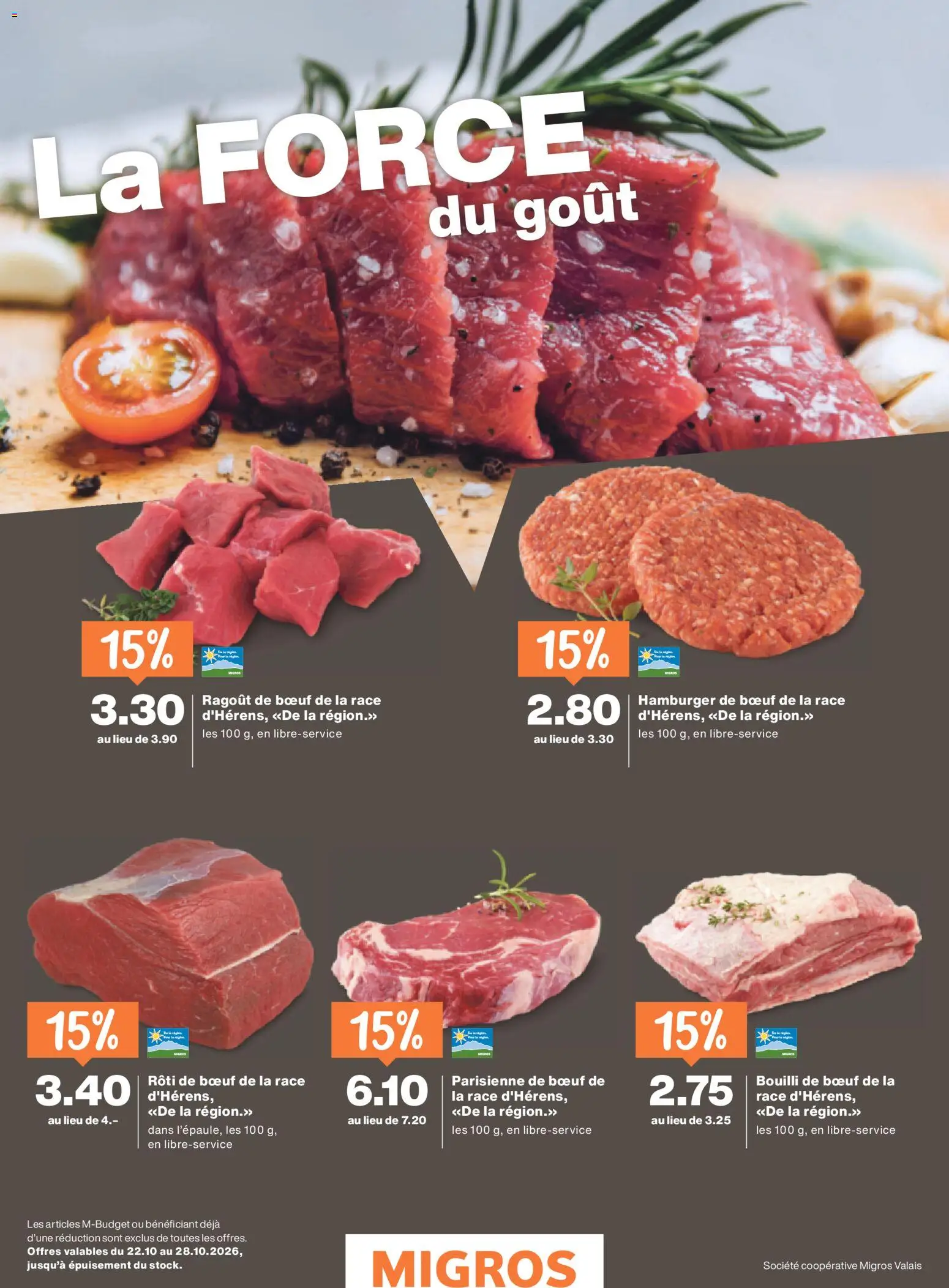 Migros aktionen Magazine FR – gültig ab 21.10.2026 | Seite: 32 | Produkte: Burger