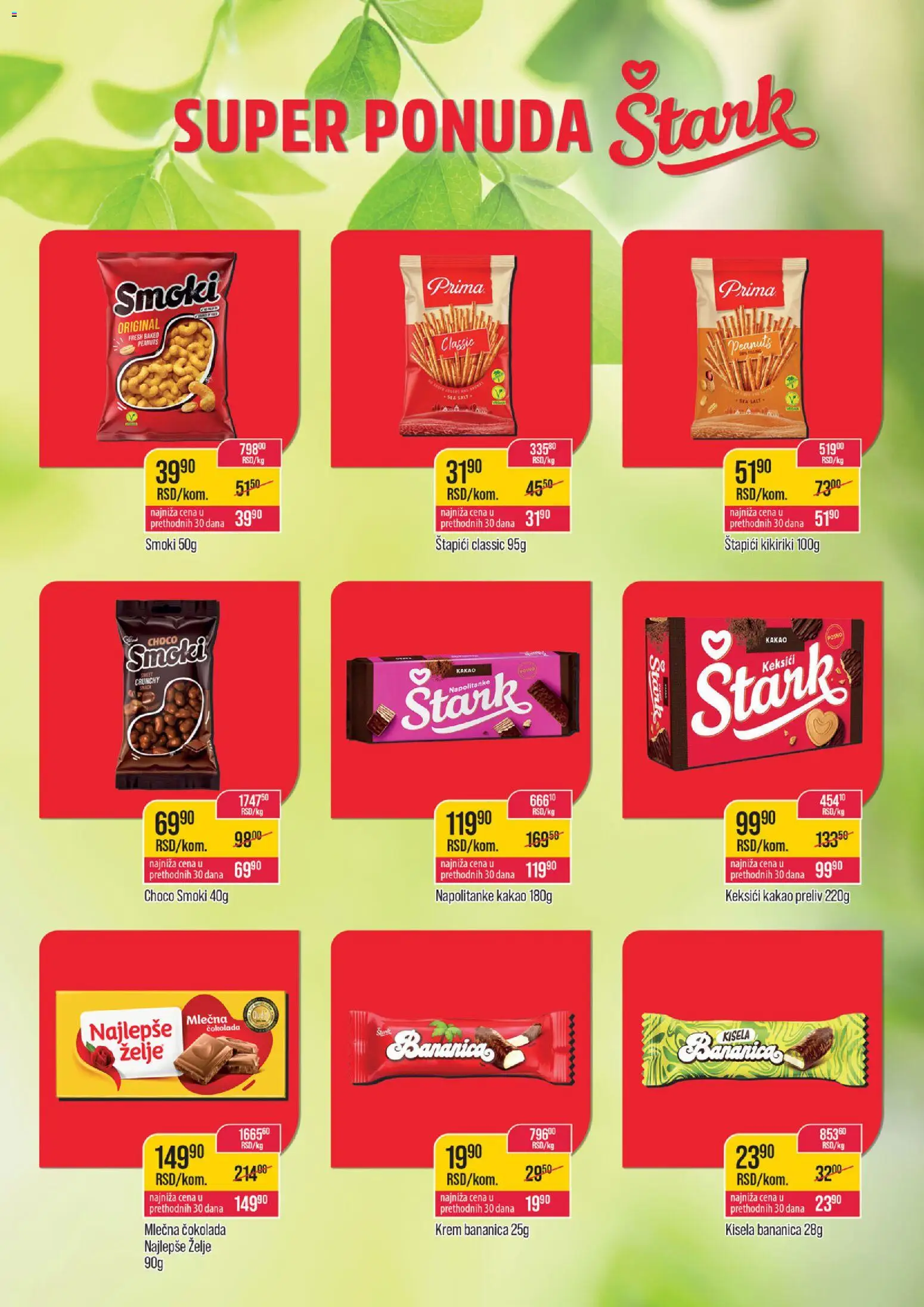 Zlatan Trag katalog - važi od 17.06.2026 | Strana: 3 | Proizvode: Kikiriki, Čokolada, Mlečna čokolada, Napolitanke