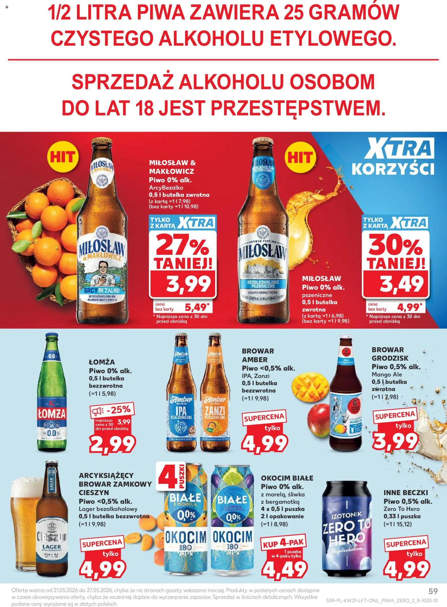 Kaufland Polsko leták od 21.05.2026 | Strana: 59 | Produkty: Mango, Karty