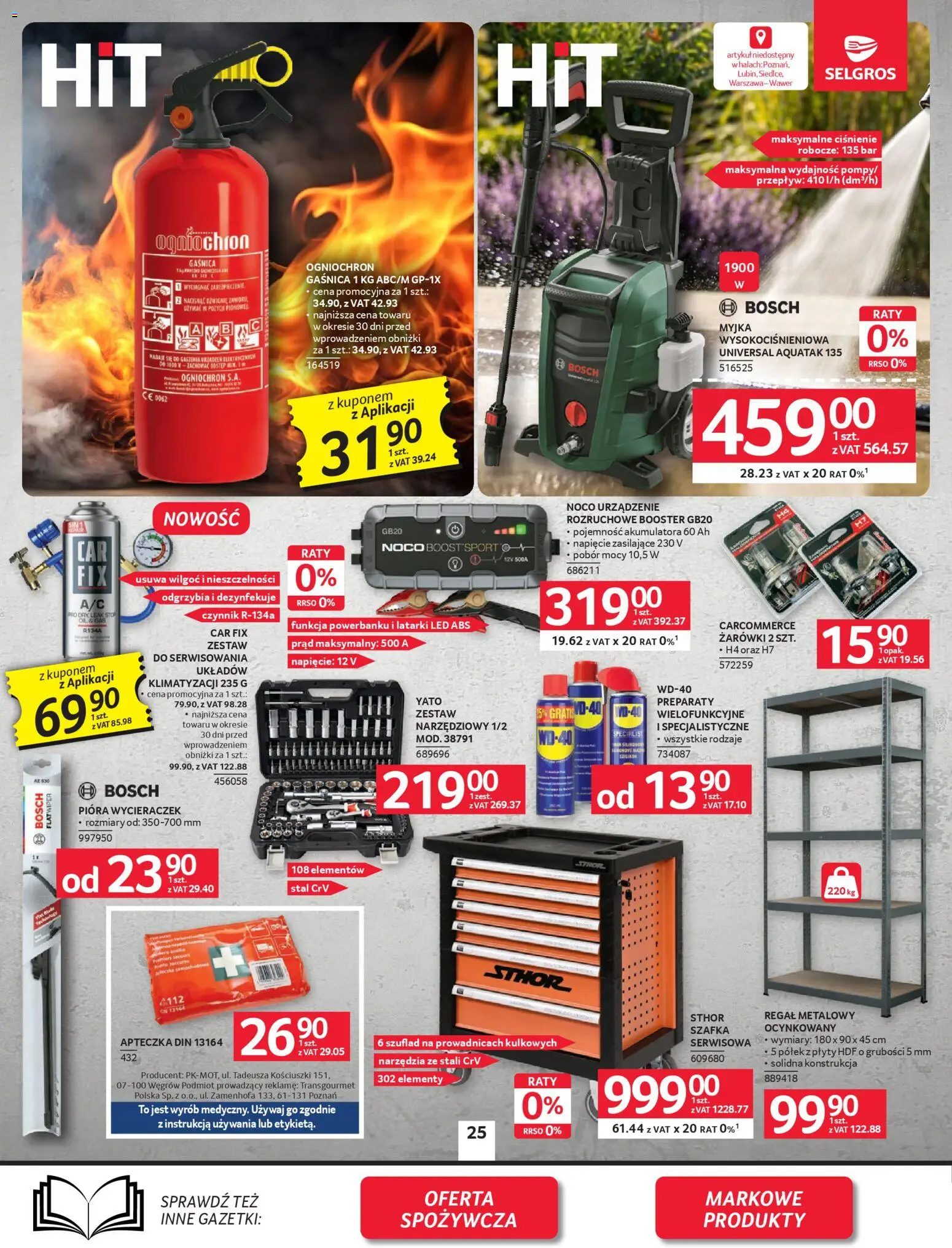 Selgros cash&carry - Oferta Przemysłowa od 09.04.2026 | Strona: 27 | Produkty: Regał metalowy, Plyty, Regał, Żarówki