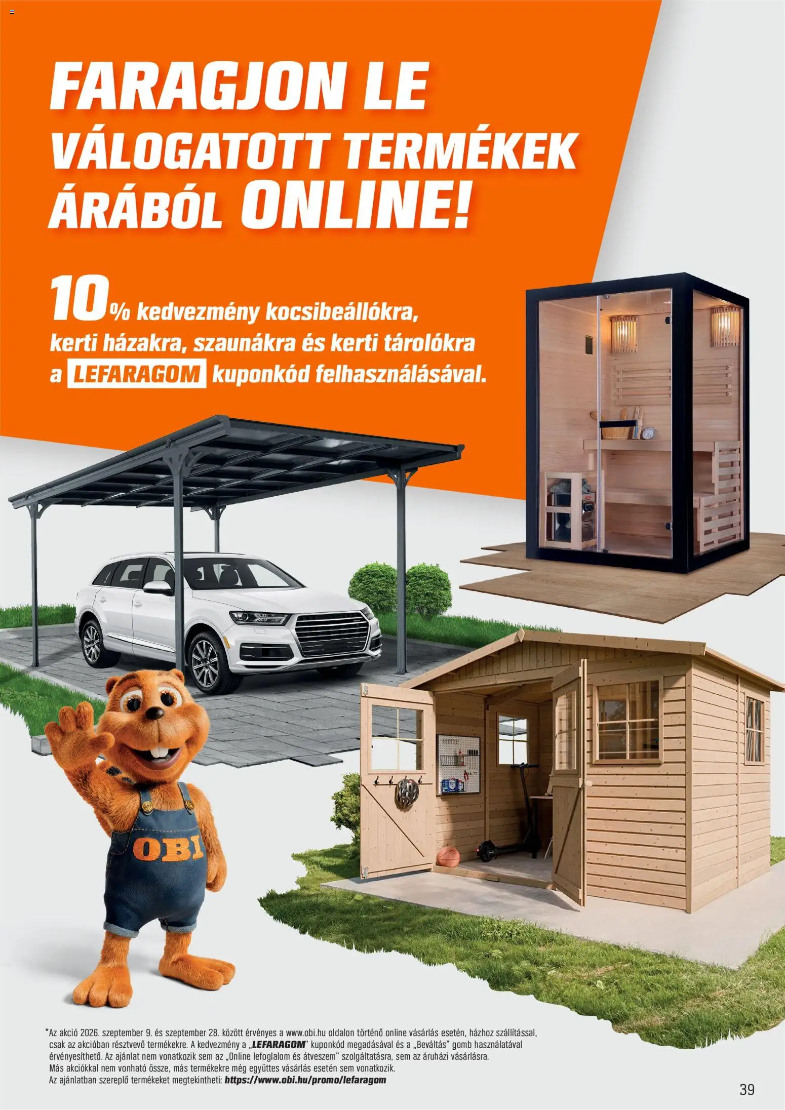 OBI akciós ujság - amely érvényes a következő dátumtól: 2026.09.01. | Oldal: 39 | Termékek: Lé