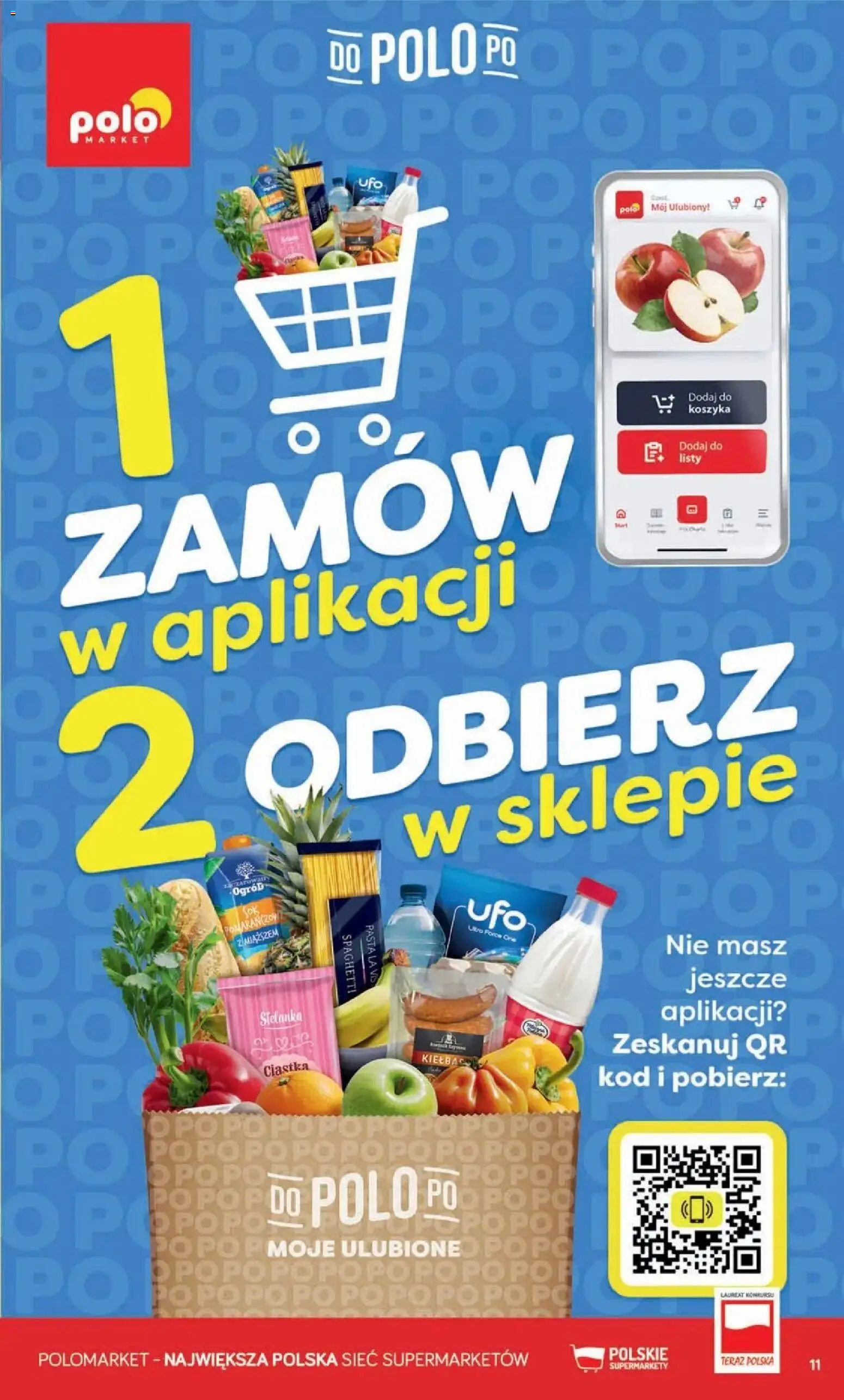 Nowa POLOmarket gazetka od jutra 30.09.2026 | Strona: 11 | Produkty: Spaghetti, Pasta, Ciastka
