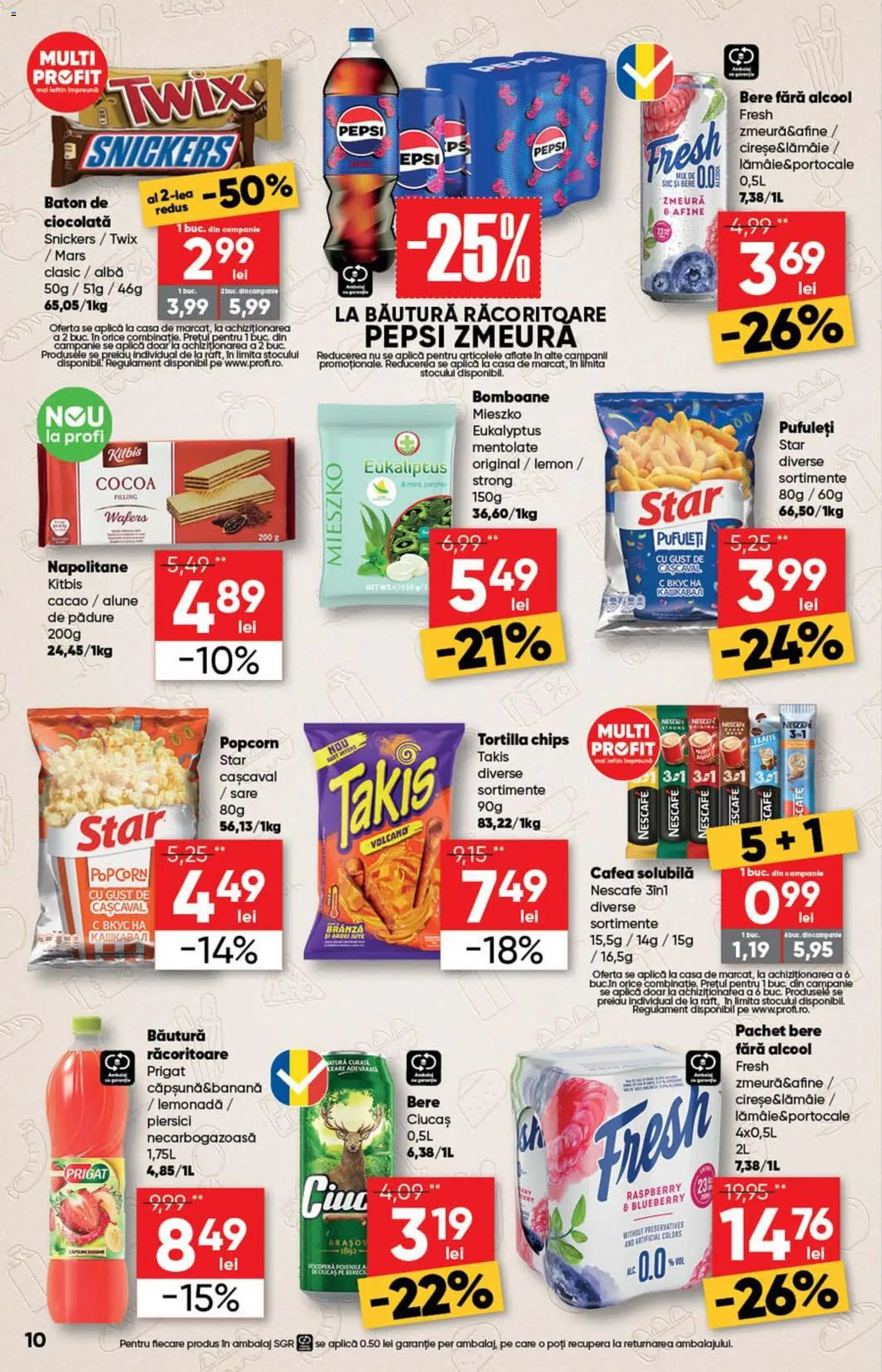 Noul catalog Profi – valabil de la 27.05.2026 | Pagină: 10 | Produse: Afine, Cafea, Bomboane, Cacao