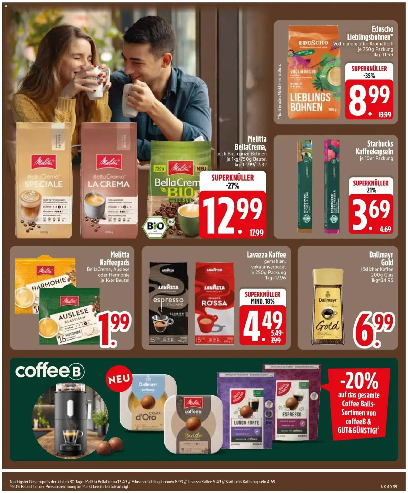 Edeka Prospekt Vilgertshofen-Issing (ab 28.09.2026) » Angebote Online | Seite: 11 | Produkte: Lavazza, Kaffeepads, Kaffee, Eduscho