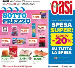 Anteprima del volantino Oasi volantino Roma Casilina valido a partire dal 14/09/2026