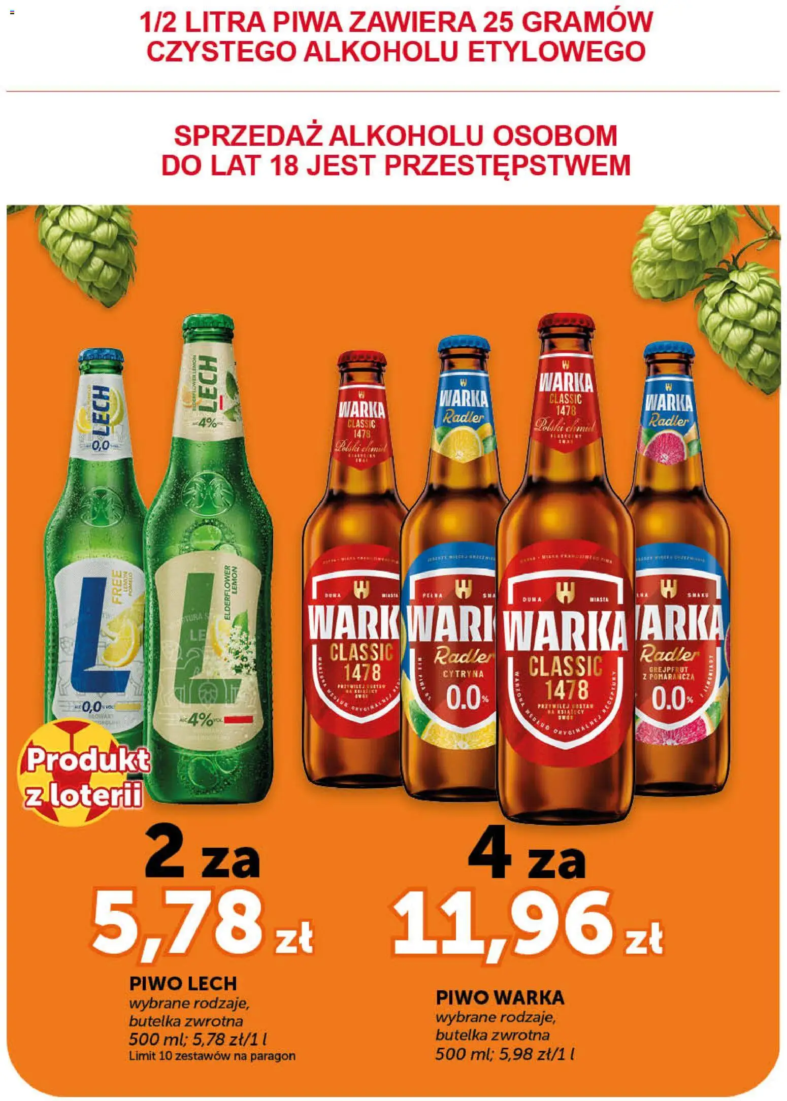 ABC gazetka - Minimarket od 25.06.2026 | Strona: 12 | Produkty: Cytryna, Warka, Piwo Warka, Grejpfrut