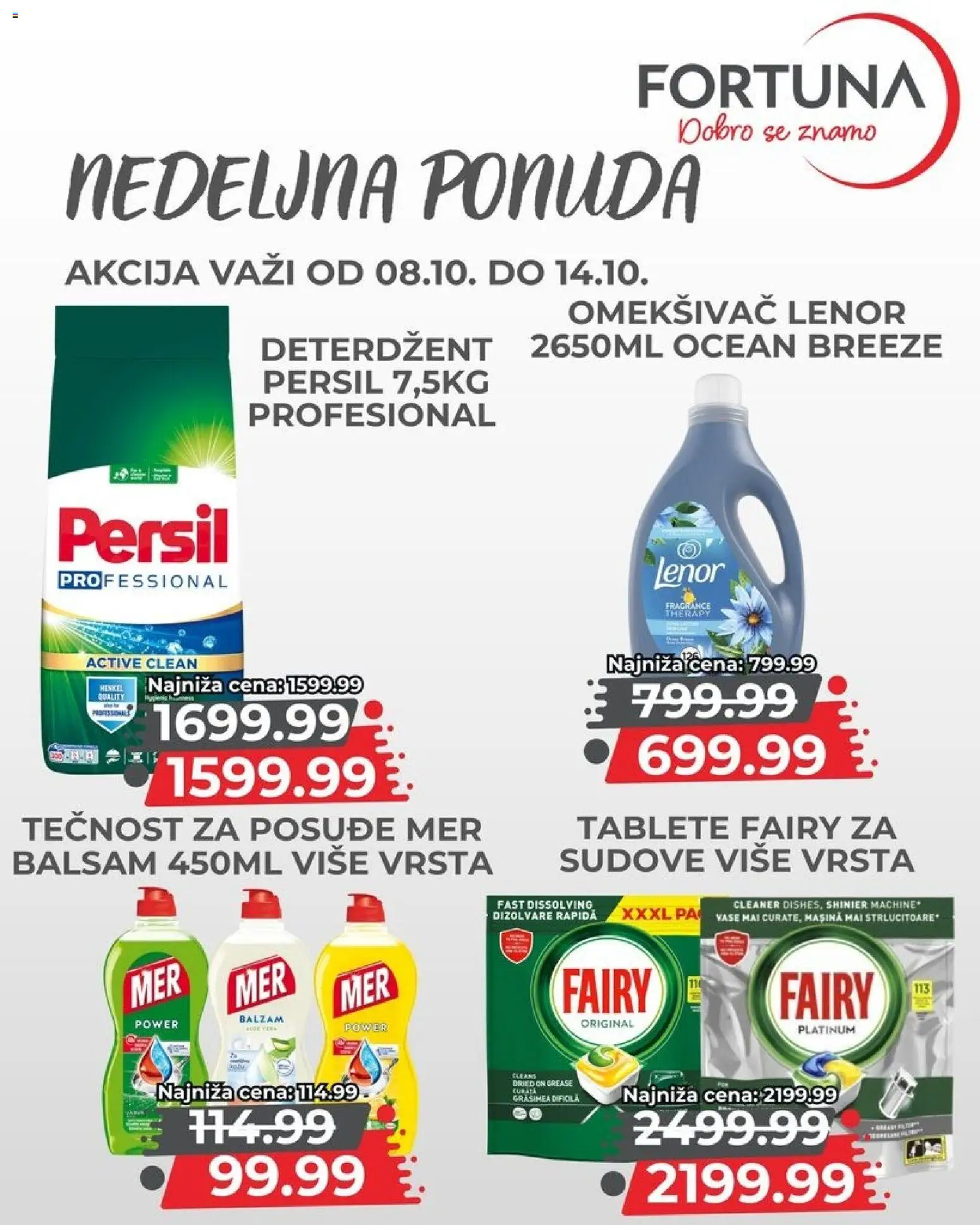Fortuna Market katalog - važi od 08.10.2026 | Strana: 11 | Proizvode: Deterdžent, Lenor, Balzam, Persil