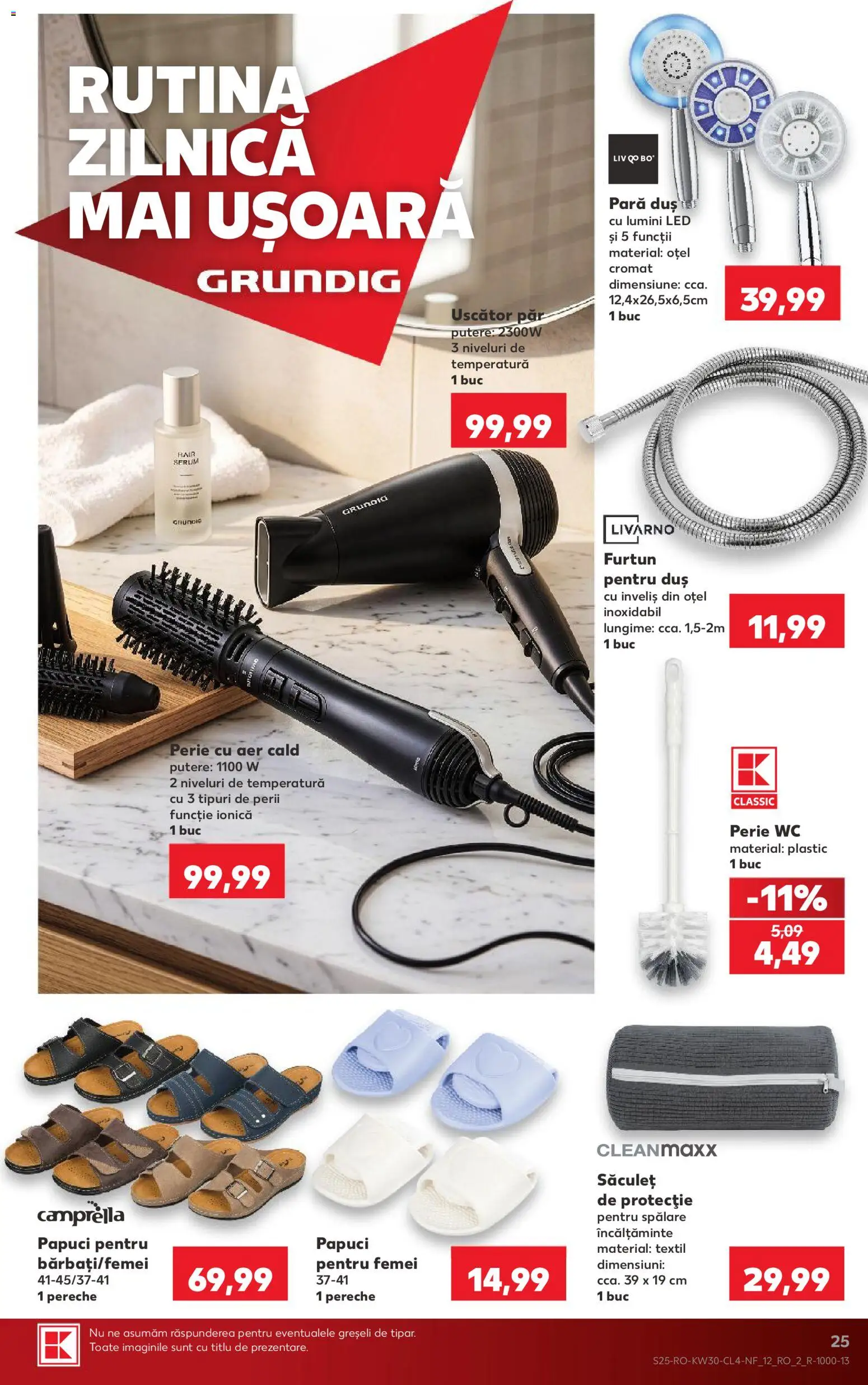 Noul catalog Kaufland – valabil de la 22.07.2026 | Pagină: 25 | Produse: Lumini LED, Pară, Duș, Incaltaminte