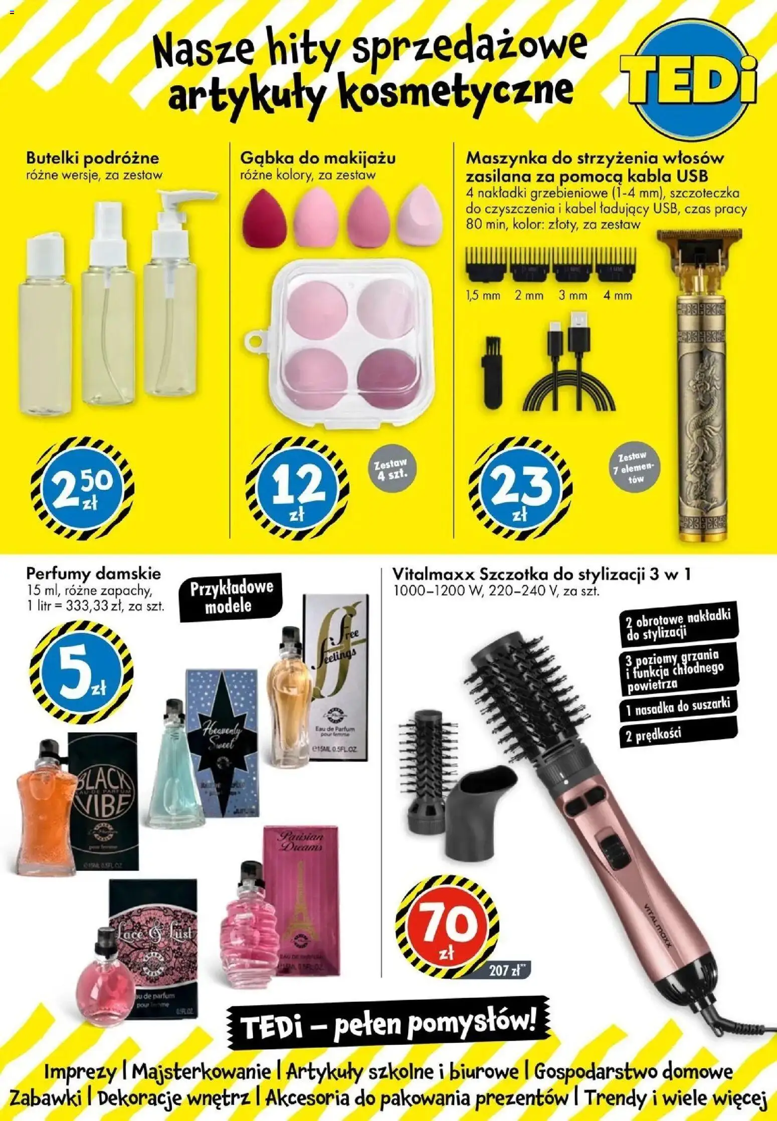 TEDi gazetka - Świdnica od (11.09.2026 - 18.09.2026) | Strona: 14 | Produkty: USB, Perfumy, Szczotka, Artykuły szkolne