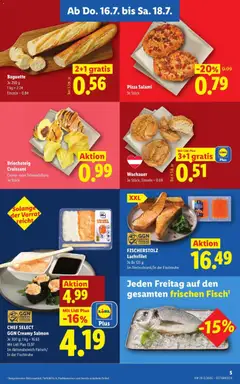 Lidl - Flugblatt ab 16.07.2026 gültig | Seite: 7 | Produkte: Jääkaappipakastin, Creme, Salami, Pizza