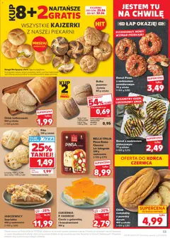 Pogląd oferty "BELLA ITALIA, Pinsa Roma, Classica, lub Integrale, 230 g, opakowanie, BELLA ITALIA Pinsa Roma Classica lub Integrale 230 g opakowanie" - ważna od 25.06.2026 | Strona: 33 | Produkty: Galaretka, Ciasto, Donut, Pinsa
