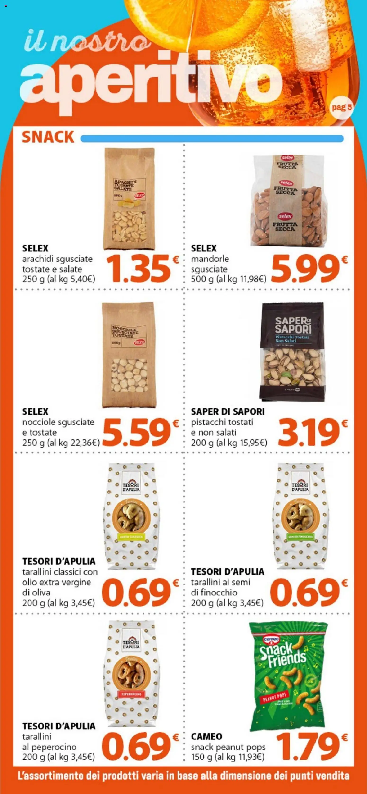Volantino DOK del 08/08/2026 | Pagina: 5 | Prodotti: Peperoncino, Mandorle, Nocciole, Arachidi