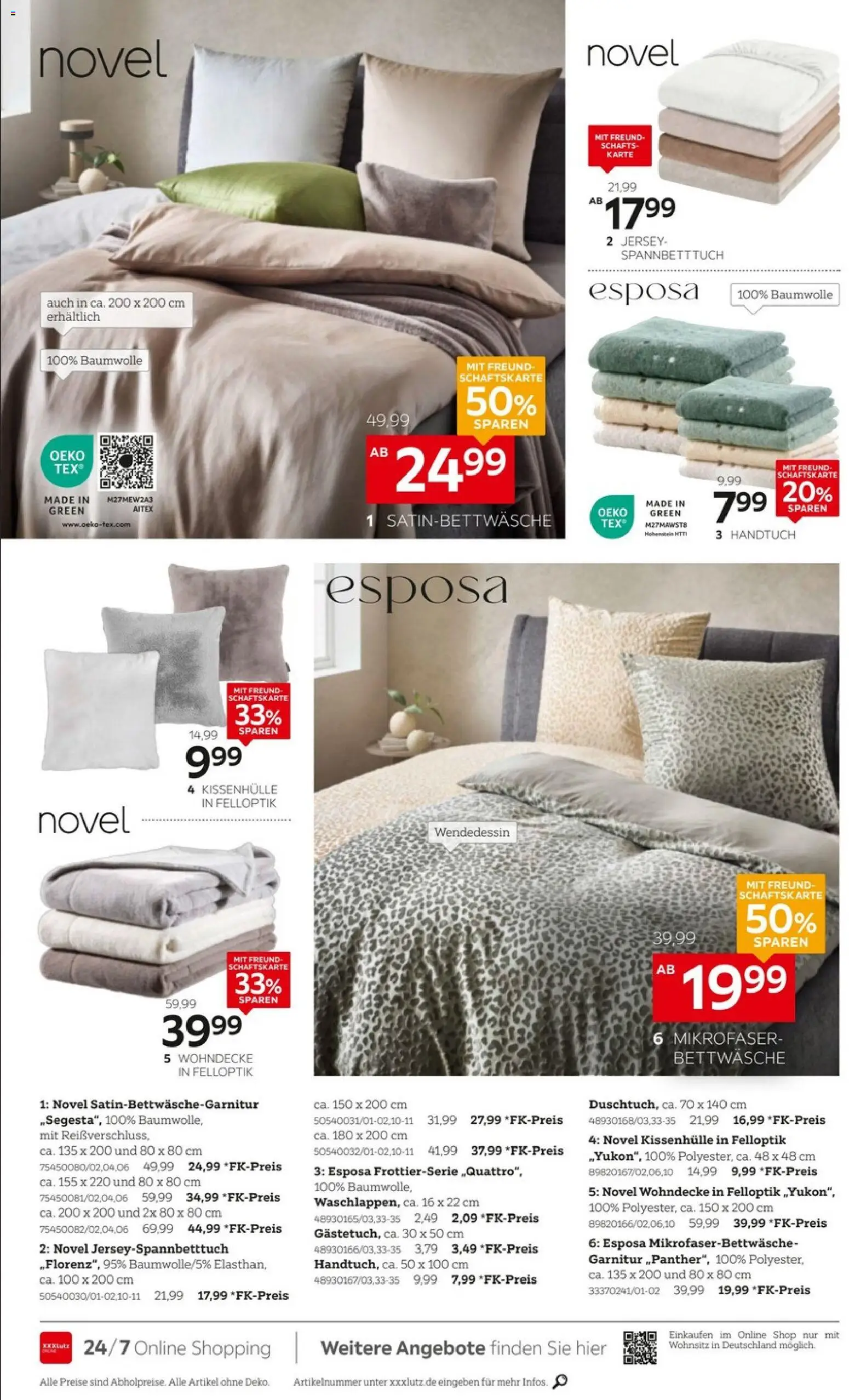 XXXLutz Wohnaccessoires & Haushalt – gültig ab 17.10.2026 | Seite: 4 | Produkte: Bettwäsche