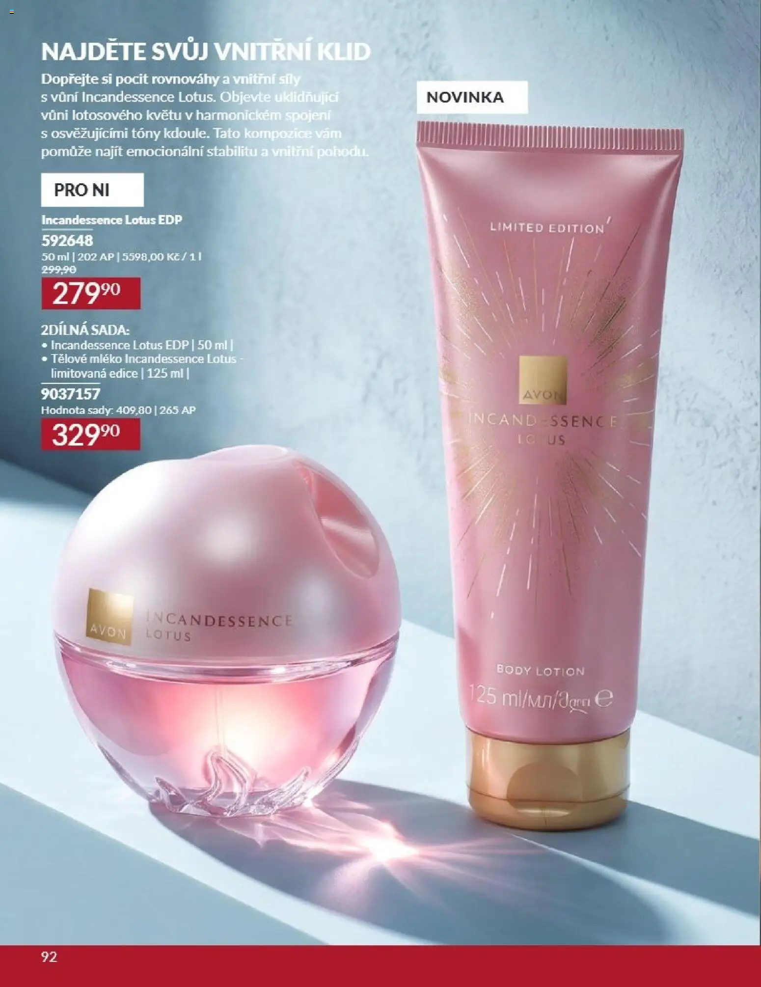 Avon Katalog 09/2026 od 01.09.2026 | Strana: 92 | Produkty: Tělové mléko, Mléko, Body, Lotus