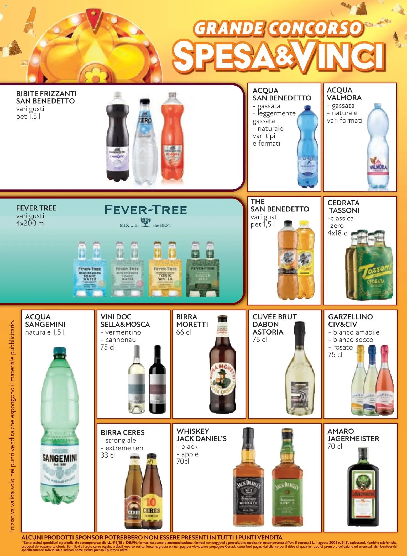 Volantino Conad del 21/10/2026 | Pagina: 10 | Prodotti: Ceres, The, Cedrata, Amaro