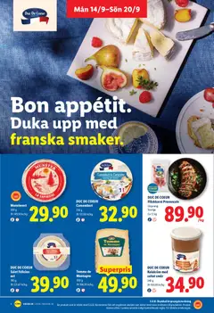 DUC DE COEUR Saint Félicien ost, Saint Félicien ost - Förhandsvisning av reklamblad från butik Lidl aktuell från 14/09/2026 | Sida: 9