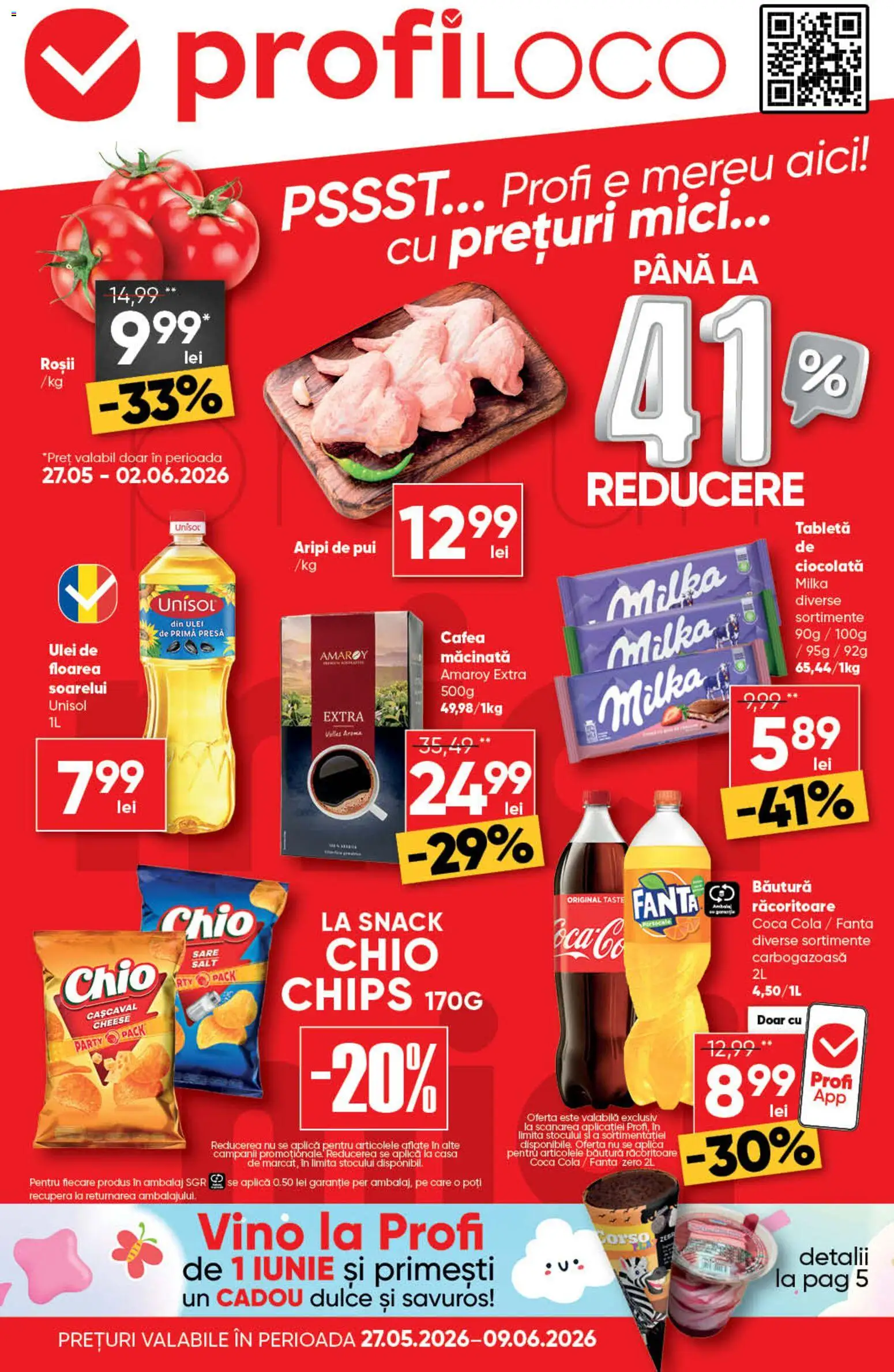 Noul catalog Profi – valabil de la 27.05.2026 | Pagină: 1 | Produse: Presă, Mici, Ulei, Cafea