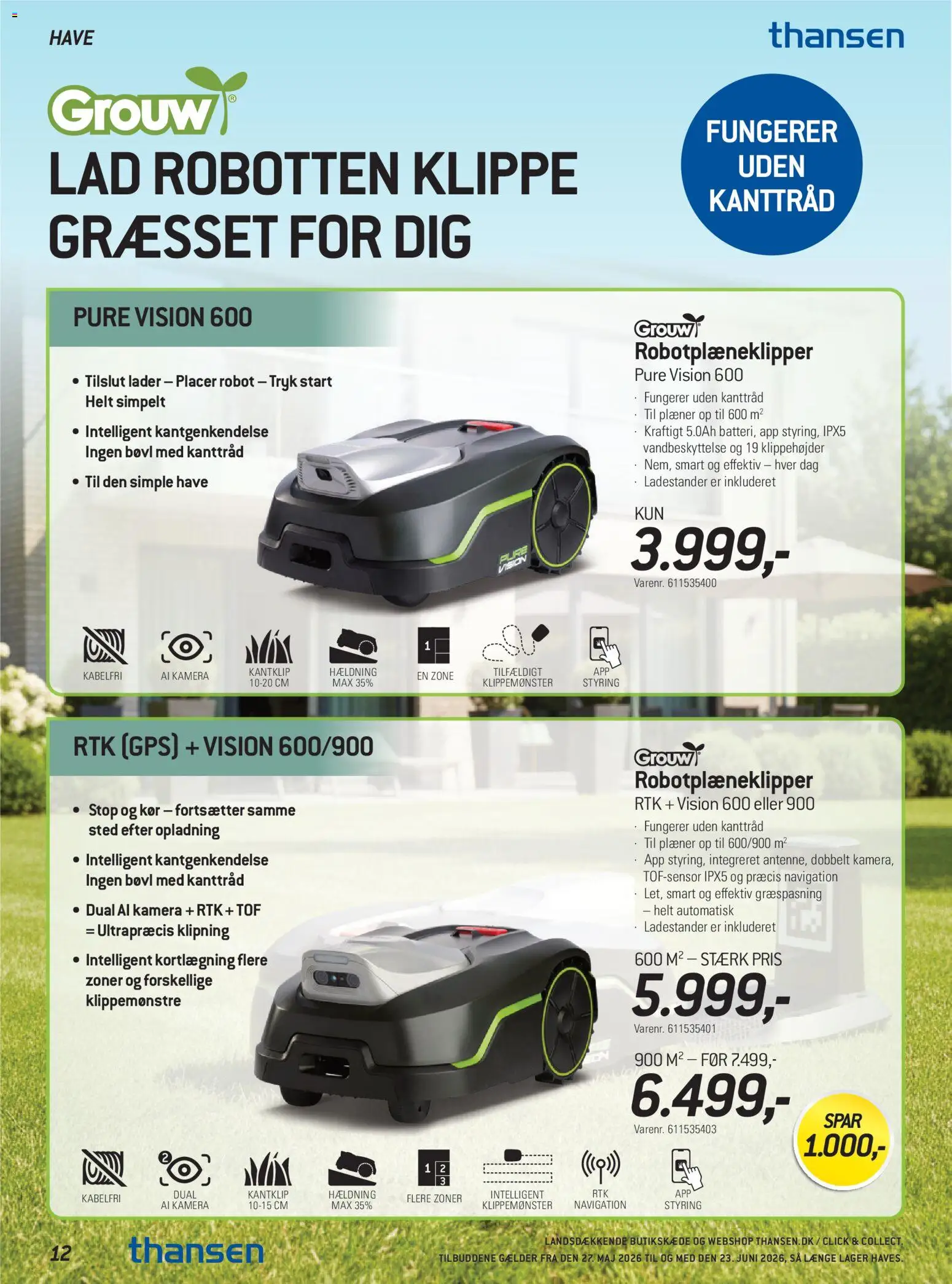 Thansen tilbudsavis – gyldig fra 27.05.2026 | Side: 12 | Produkter: Robot, GPS, Kamera, Navigation