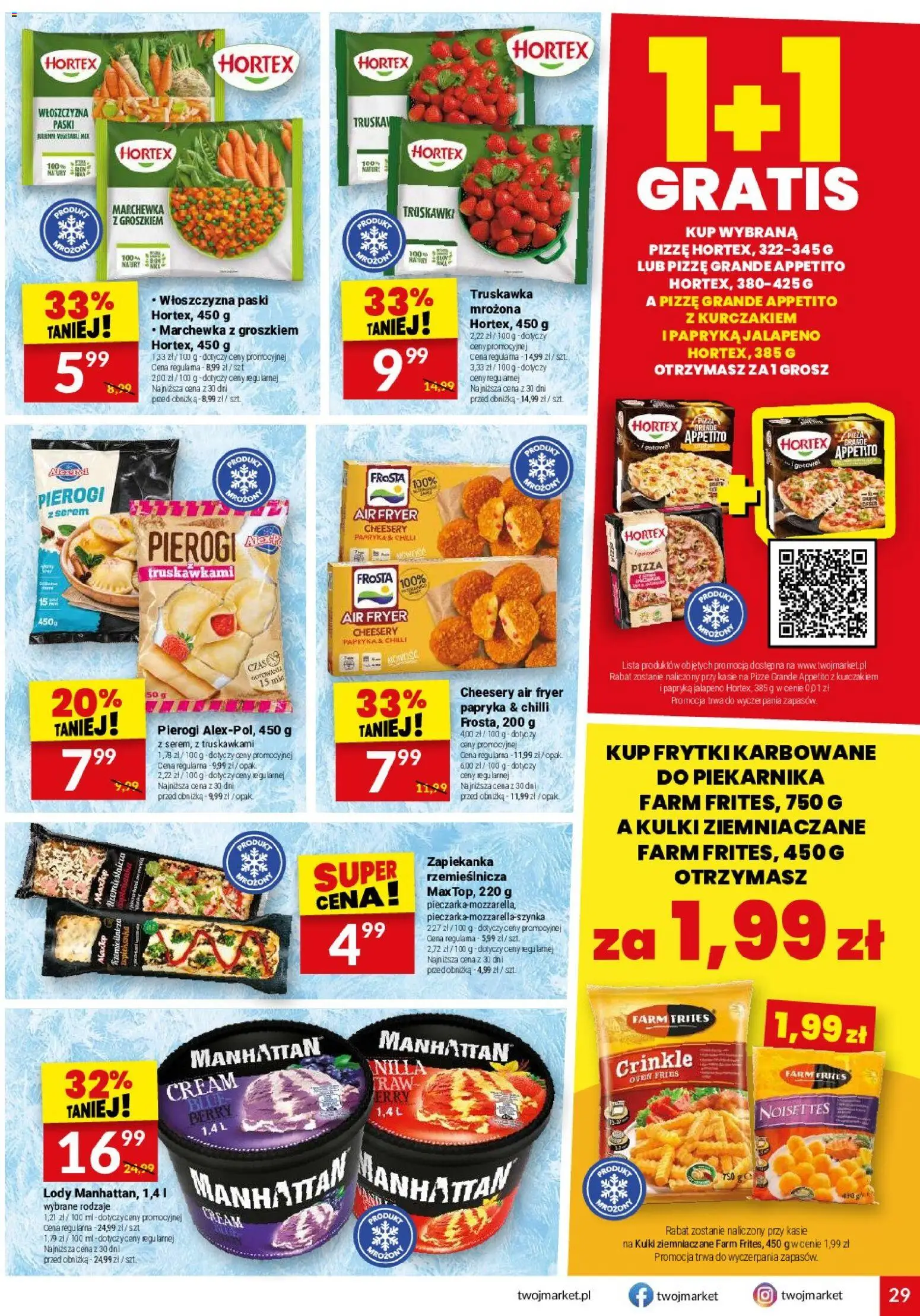 Twój Market gazetka od 28.10.2026 | Strona: 29 | Produkty: Chili, Papryka jalapeno, Papryka, Lody