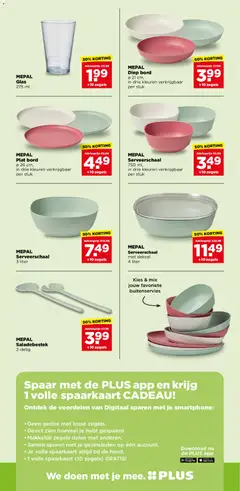 MEPAL Diep bord, Diep bord Ø 21 cm, in drie kleuren verkrijgbaar per stuk - Voorbeeld van een folder van Plus, geldig van 01-07-2026 | Pagina: 25 | Producten: Bord, Smartphone