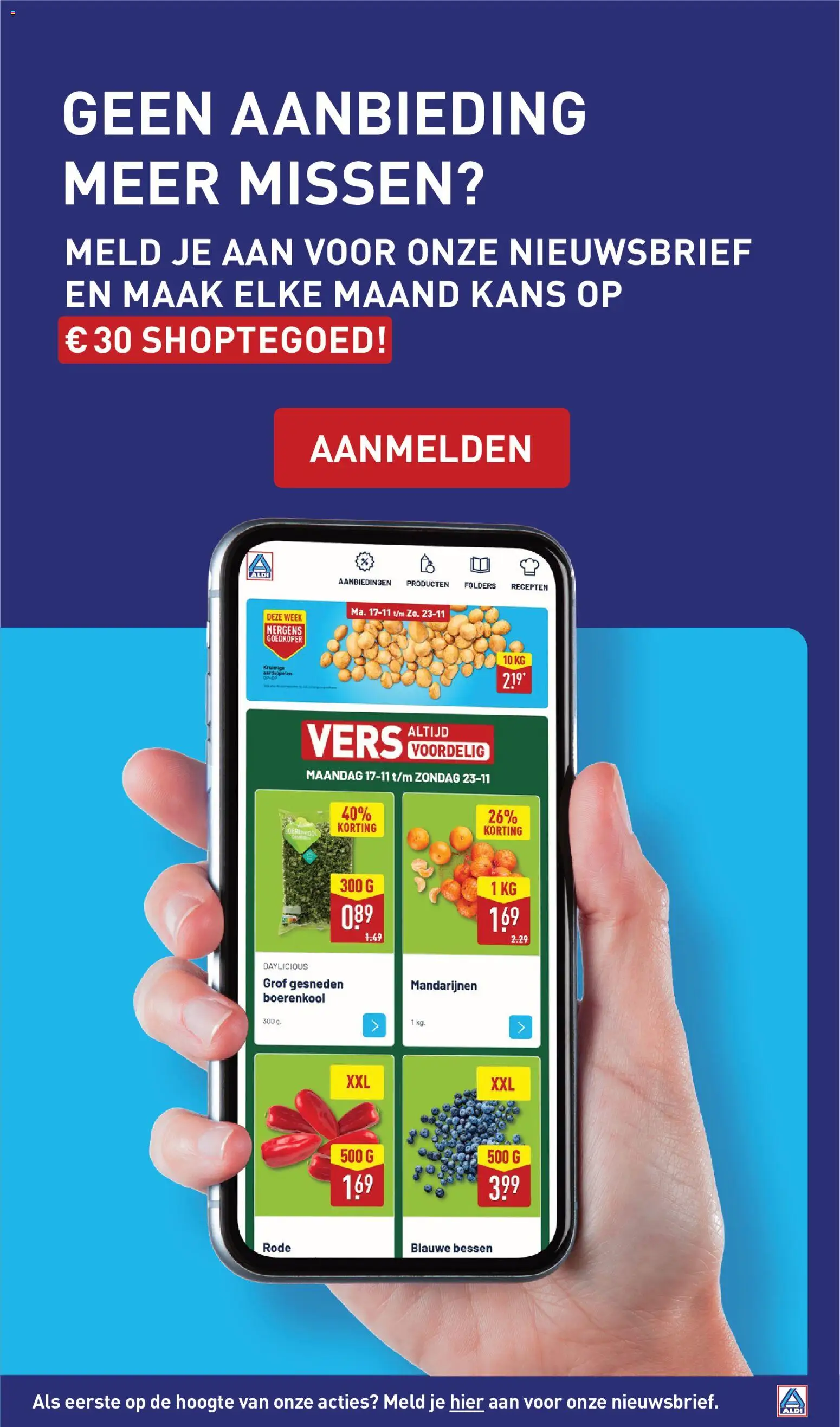{H1} | Pagina: 19 | Producten: Folders, Boerenkool, Mandarijnen, Aardappelen