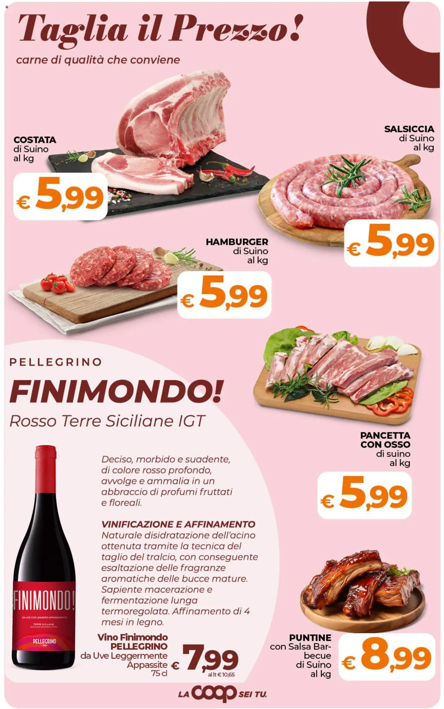 Volantino Ipercoop del 29.05.2026 | Pagina: 21 | Prodotti: Suino, Salsiccia, Vino, Hamburger
