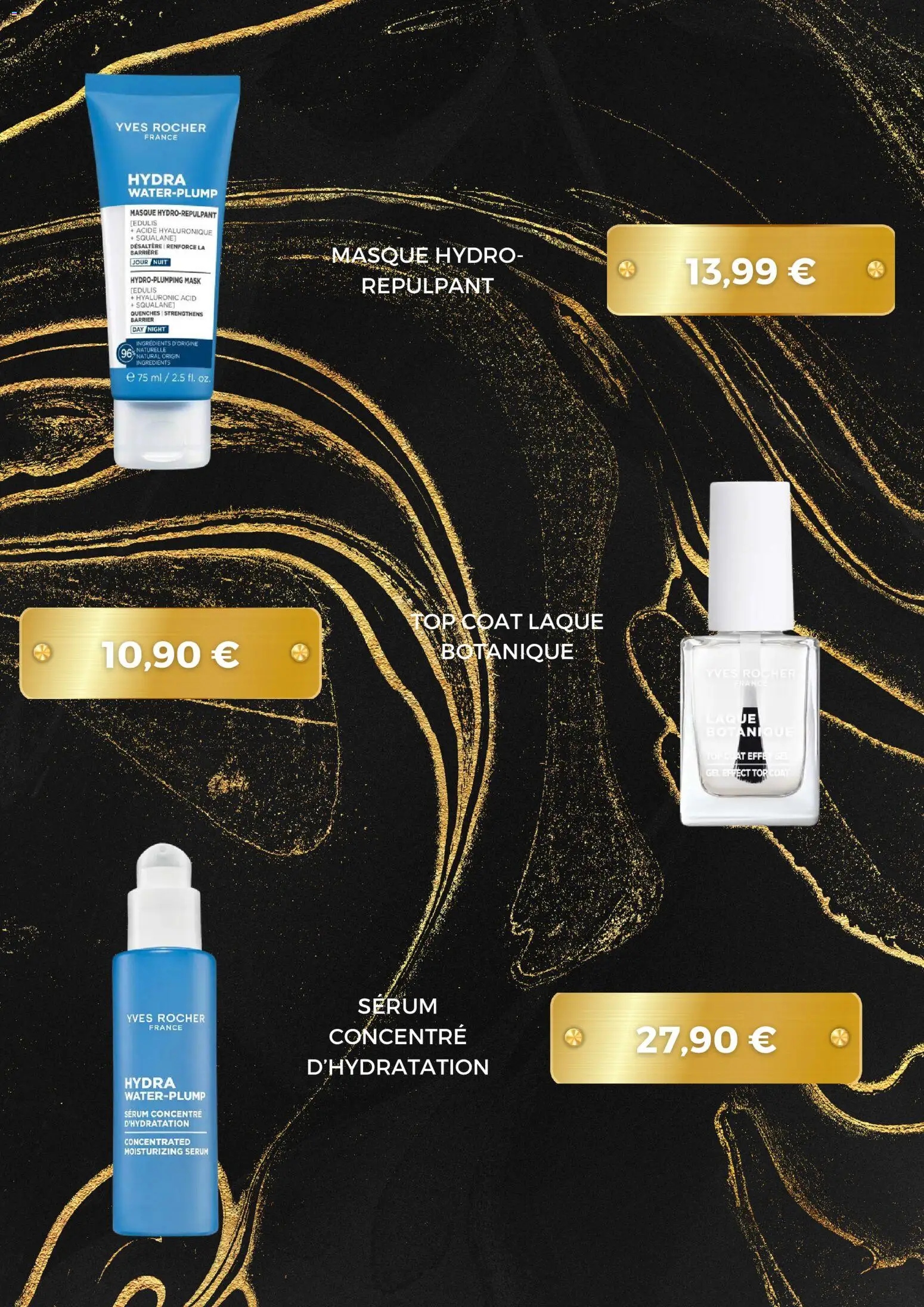 {H1} | Page: 5 | Produits: Ingrédients, Masque, Laque, Acide hyaluronique
