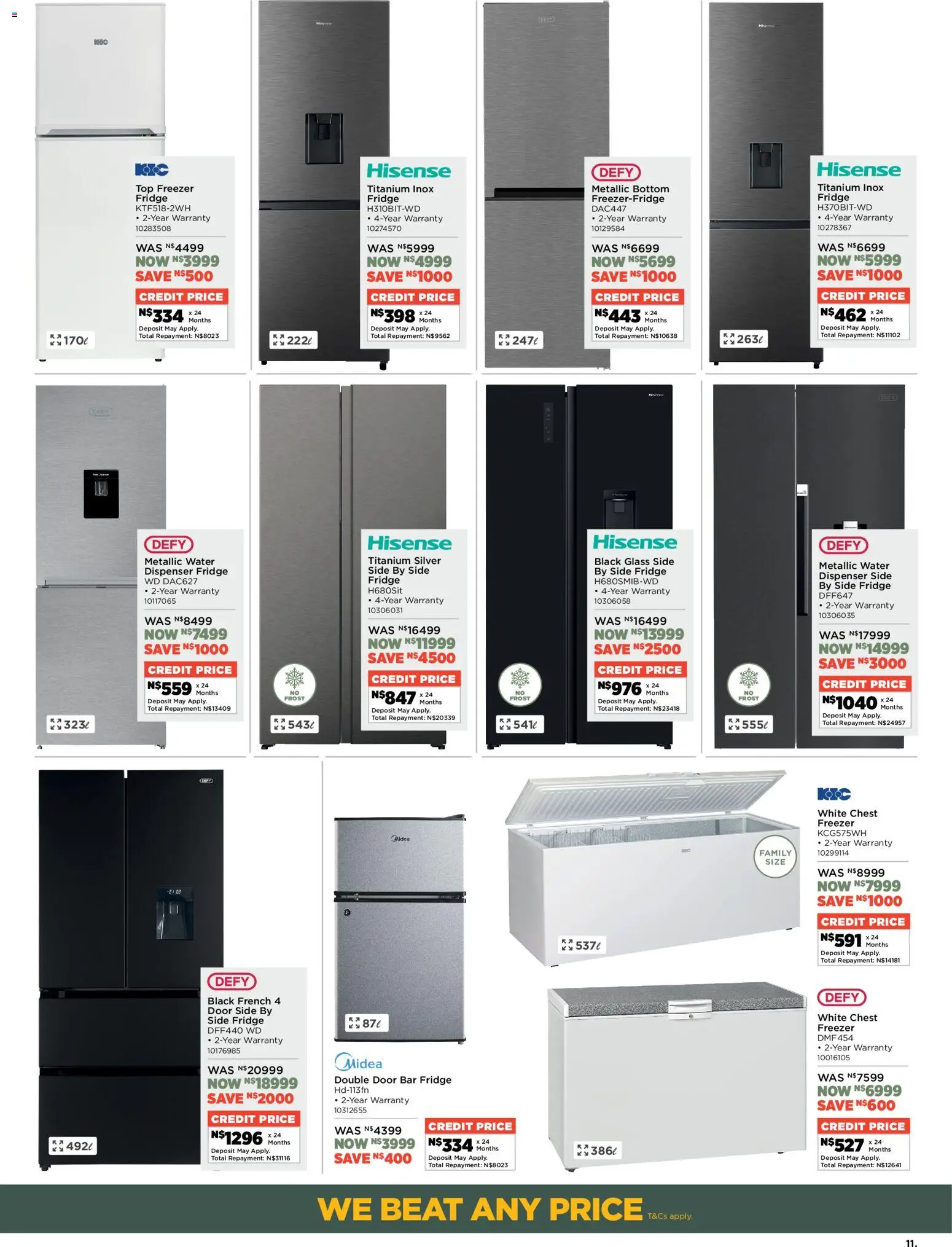 New House and Home catalogue – valid from 15.06.2026 | Page: 11 | Products: Freezer, Fridge, Chest freezer, Water