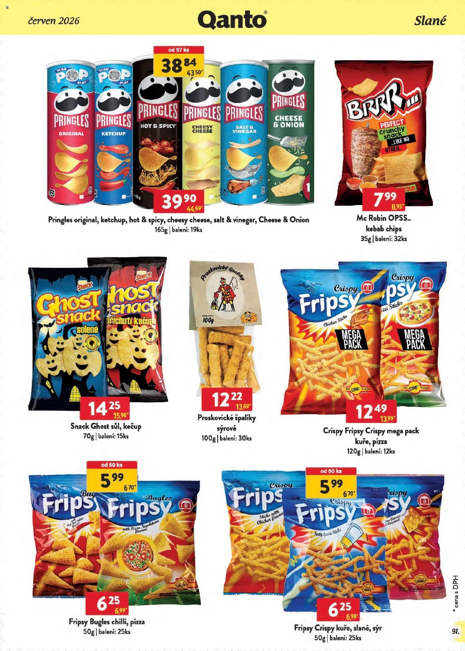 Astur & Qanto leták - Velkoobchod 06/2026 od 01.06.2026 | Strana: 91 | Produkty: Pizza, Kečup, Pringles, Kebab