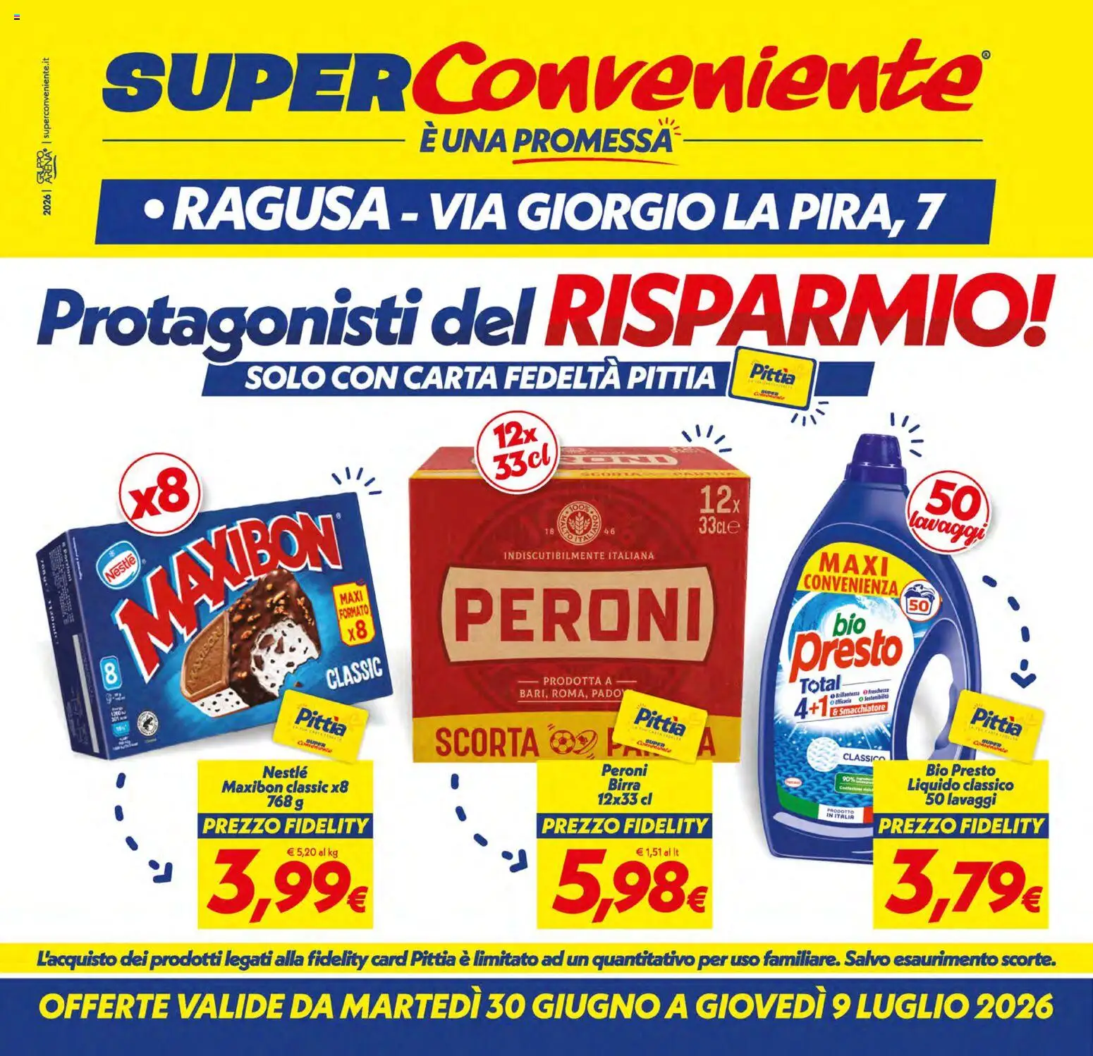 Volantino SuperConveniente del 30/06/2026 | Pagina: 1 | Prodotti: Birra, Smacchiatore