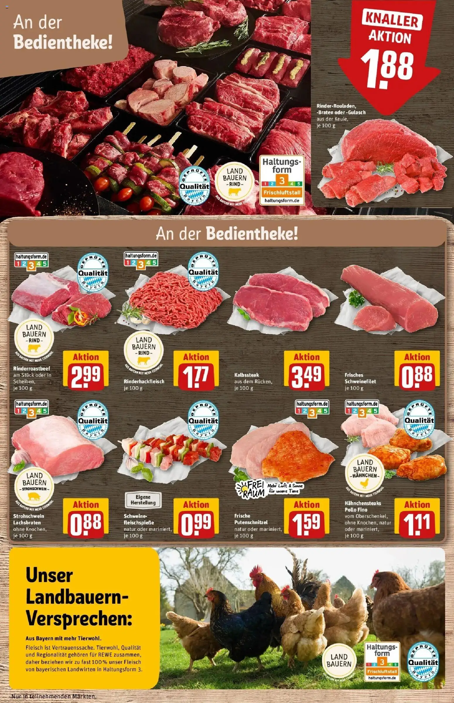 Rewe Prospekt Zeitlarn – gültig ab 17.05.2026 | Seite: 12 | Produkte: Hahnchen, Schweinefilet, Putenschnitzel, Fleisch