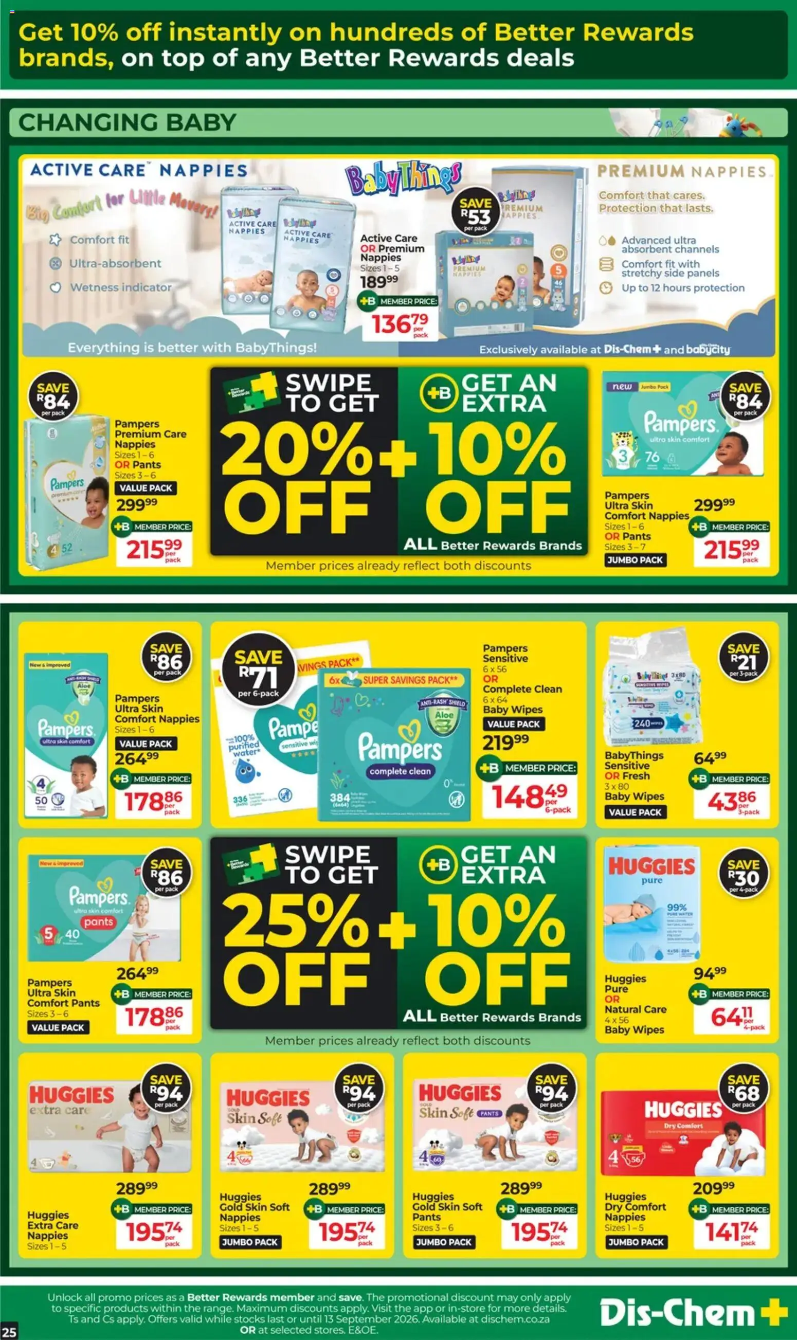 New Dis-Chem catalogue – valid from 11/08/2026 | Page: 27 | Products: Pants, Nappies