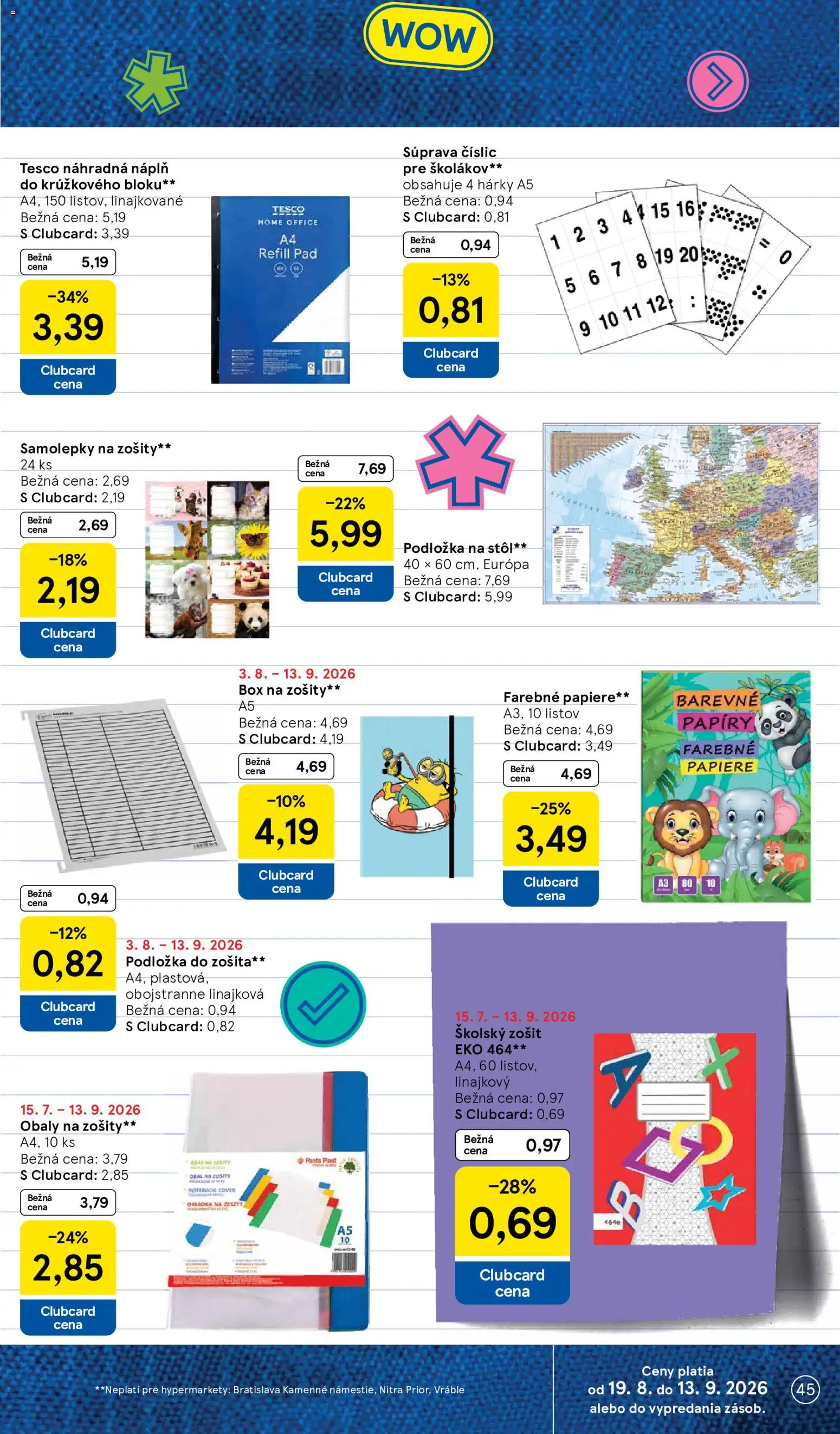 Nové Tesco akcie – leták je platný od 19.08.2026 | Strana: 45