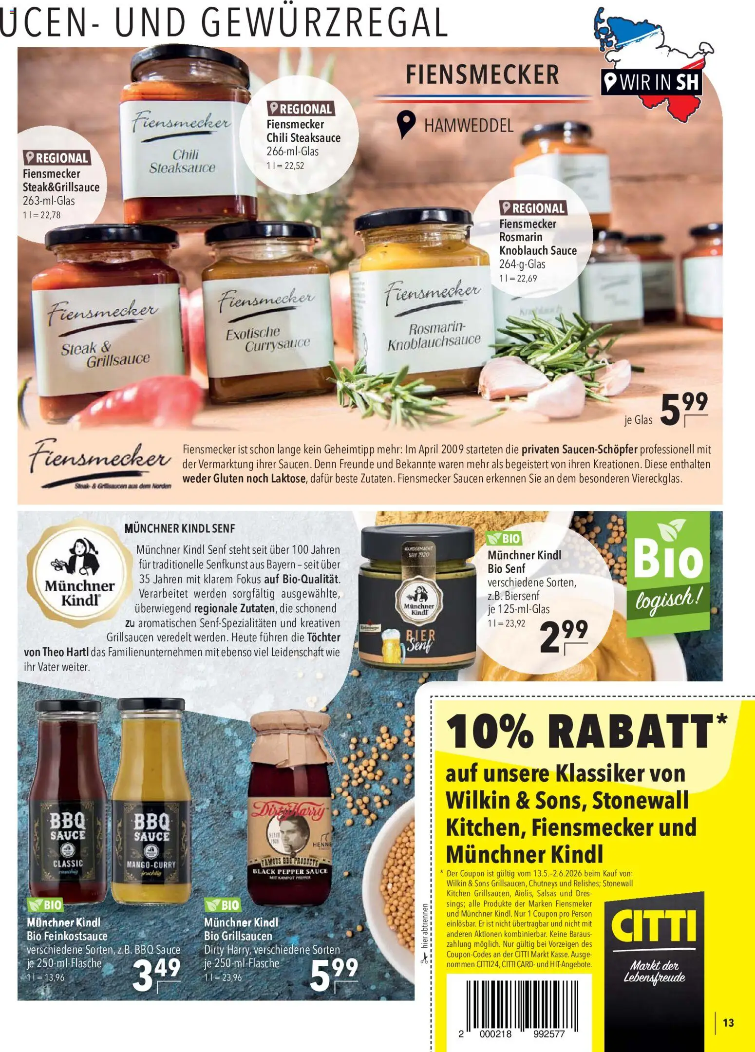 CITTI Markt Grillsaucen- und Gewürz-Guide – gültig ab 13.05.2026 | Seite: 13