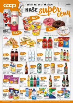 Náhled letáku Terno leták - COOP naše super ceny od 21.10.2026