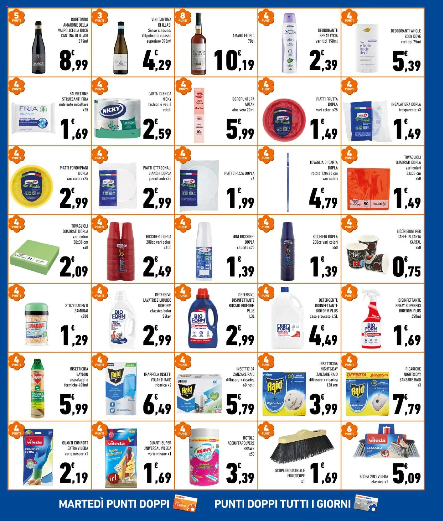 Volantino Conad del 19/08/2026 | Pagina: 7 | Prodotti: Pizza, Tovaglia, Presa, Amaro
