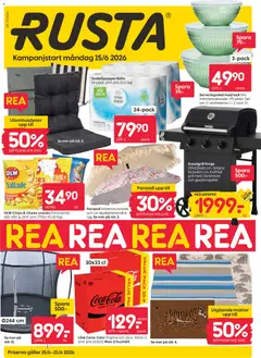 Rusta erbjudanden - Förhandsvisning av reklamblad från butik Rusta aktuell från 15.06.2026