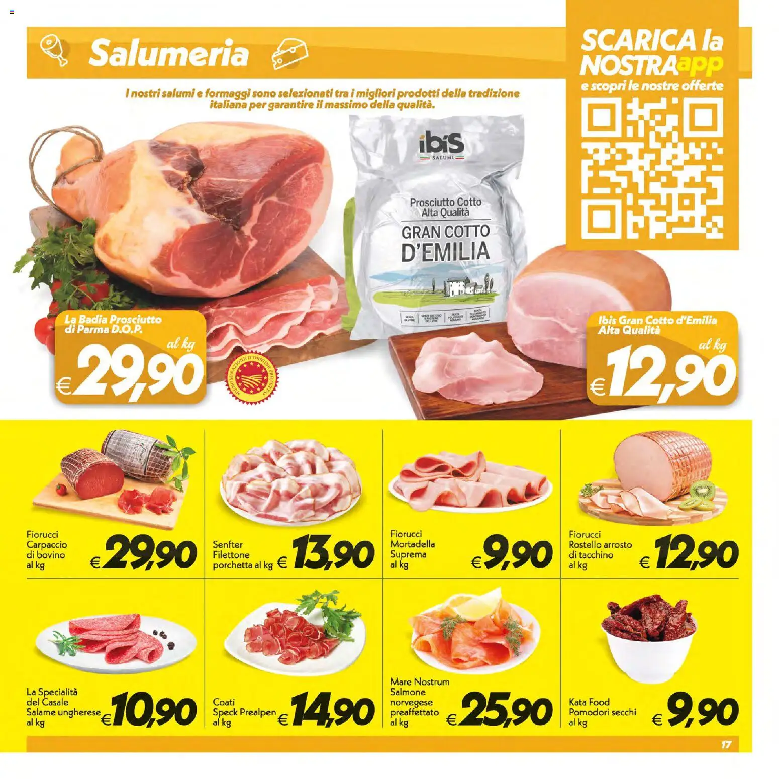 Volantino SuperConveniente del 14/07/2026 | Pagina: 17 | Prodotti: Porchetta, Salame, Prosciutto, Mortadella