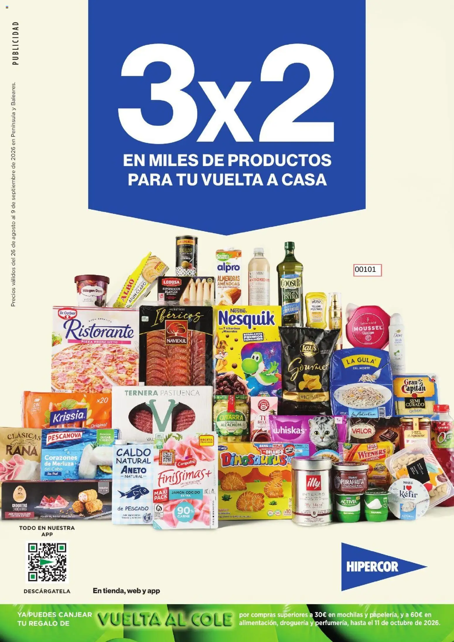 Hipercor catálogo │ válido desde el 26/08/2026 | Página: 1 | Productos: Miel, Atún, Jamón cocido, Atún claro