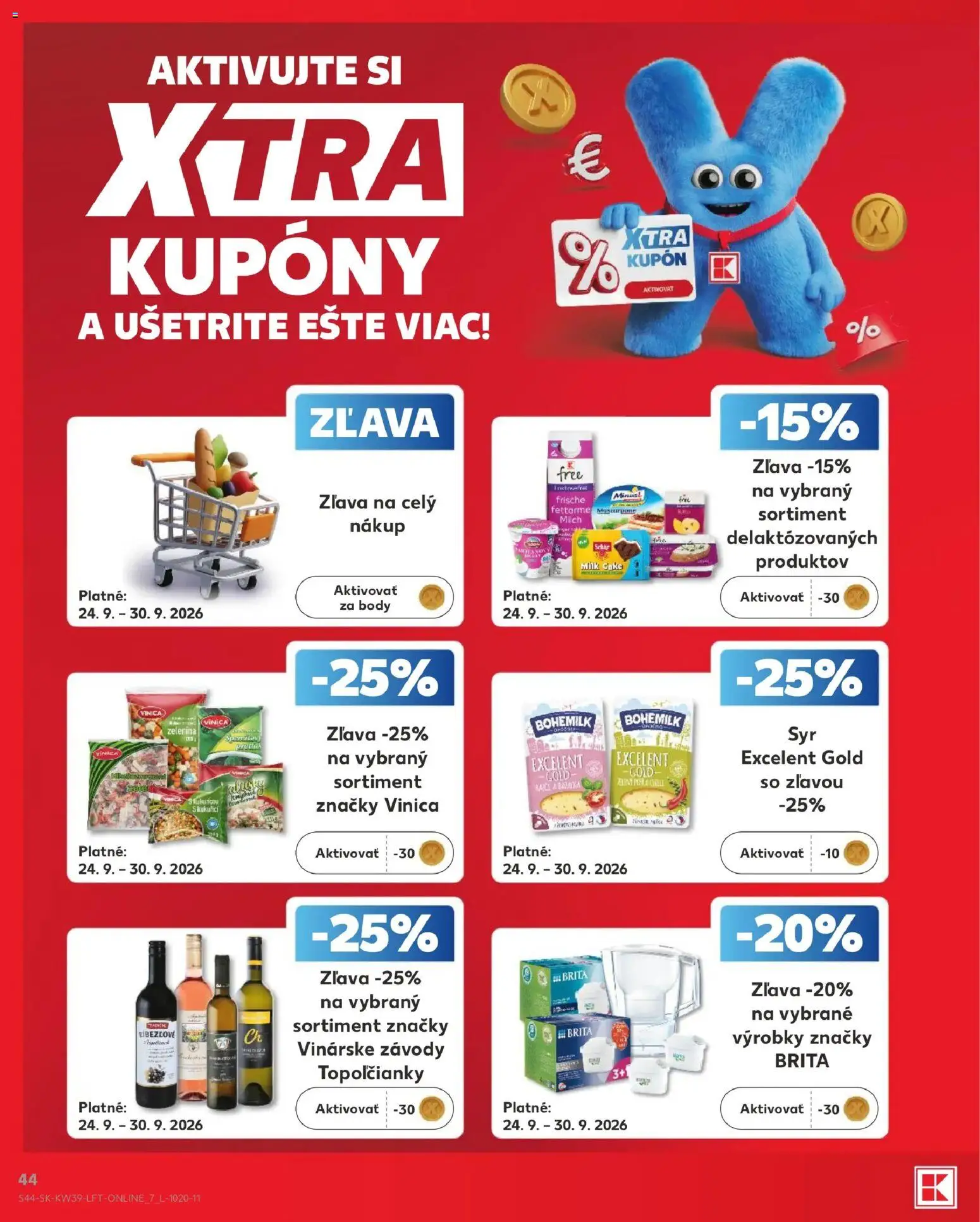 Nové Kaufland akcie – leták je platný od 24.09.2026 | Strana: 44 | Produkty: Zelenina, Mascarpone
