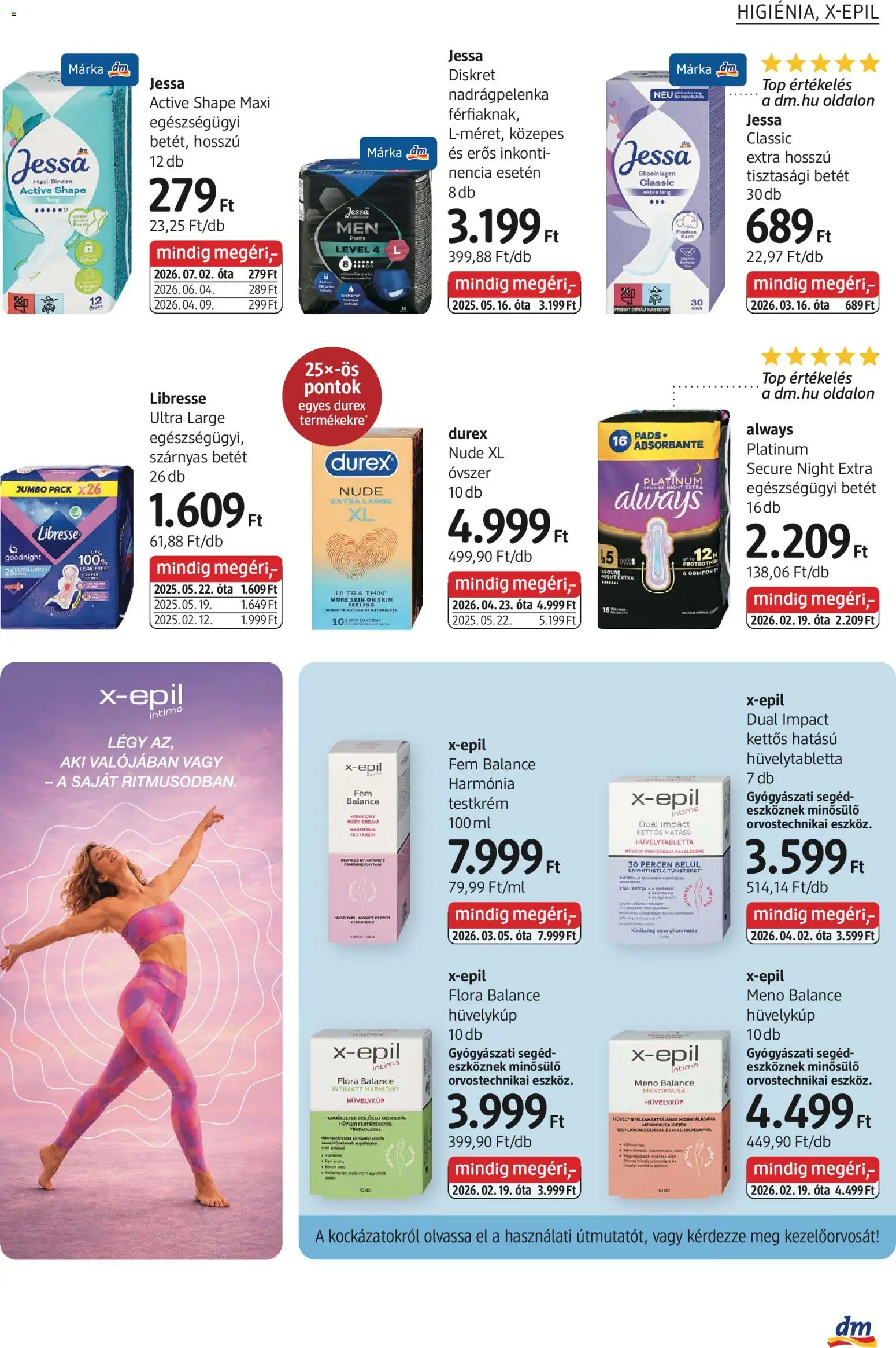 DM Drogerie Markt akciós ujság - amely érvényes a következő dátumtól: 2026.07.30. | Oldal: 13 | Termékek: Body, Lé, Always, Testkrém