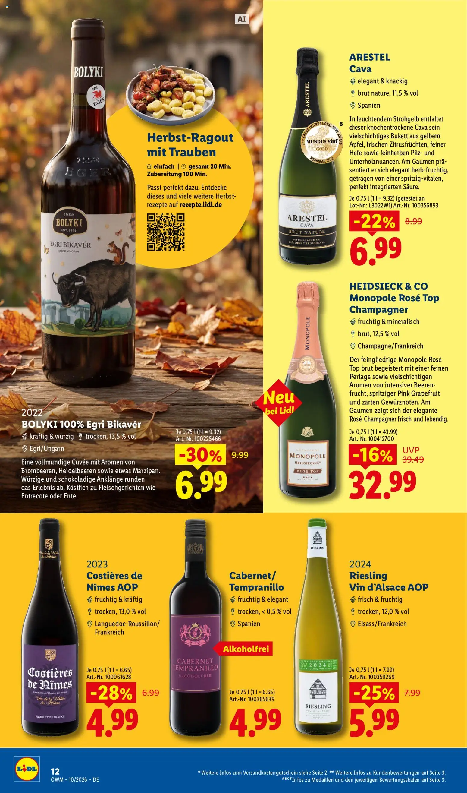 Lidl Wein & Spirituosen – gültig ab 01.10.2026 | Seite: 12