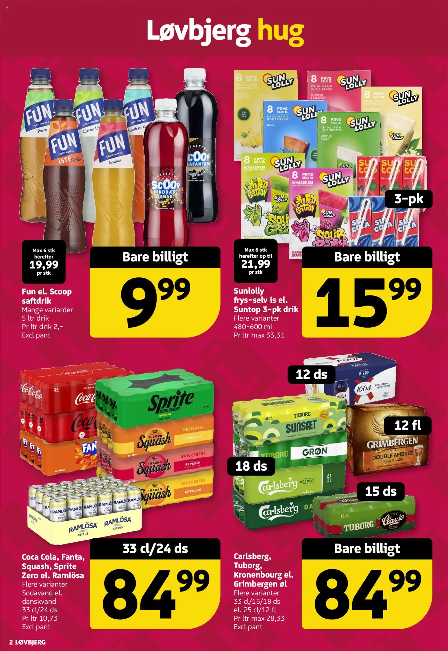 Løvbjerg tilbudsavis – gyldig fra 17/07/2026 | Side: 2 | Produkter: Ananas, Sodavand, Sukker, Danskvand