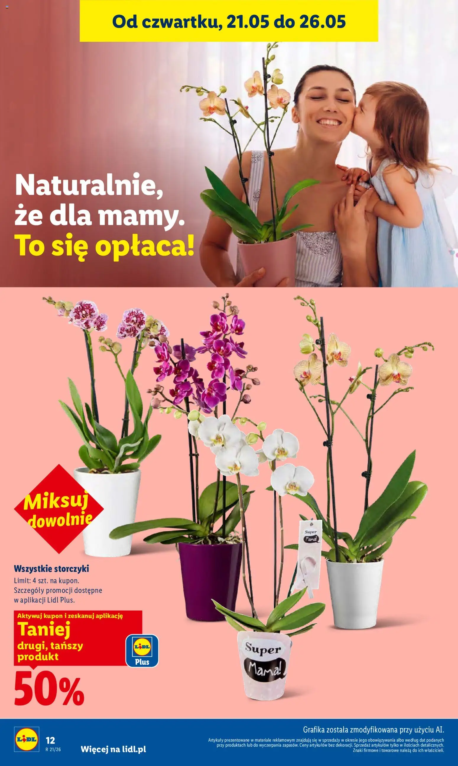 Lidl gazetka od 21.05.2026 | Strona: 12 | Produkty: Storczyki