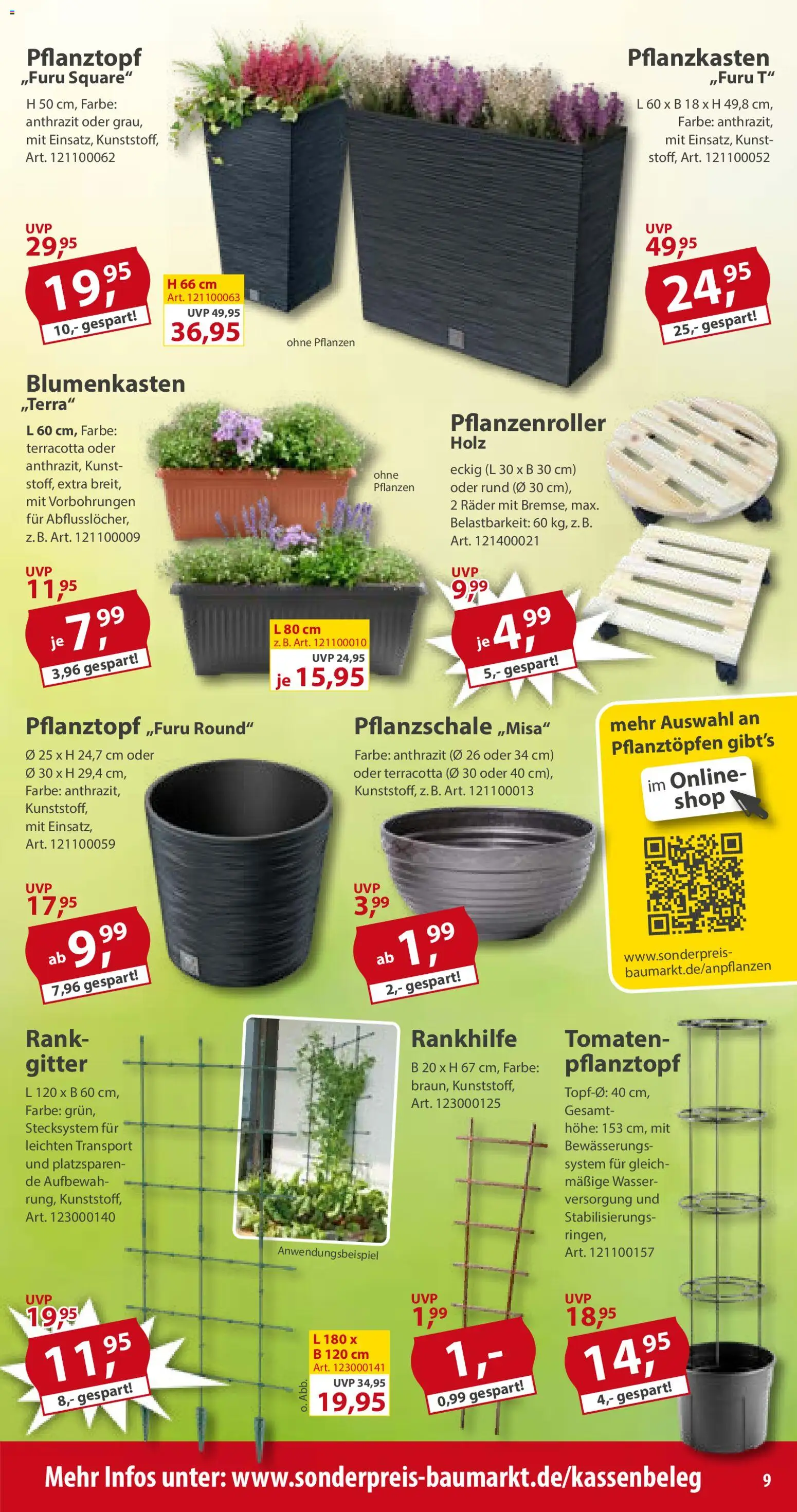 Sonderpreis Baumarkt Prospekt – gültig ab 06.06.2026 | Seite: 9 | Produkte: Tomaten, Wasser