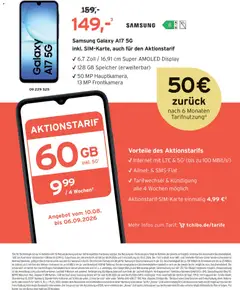 Angebote Tchibo ab 01.09.2026 gültig | Seite: 183 | Produkte: Samsung, Smartphones, Telefon