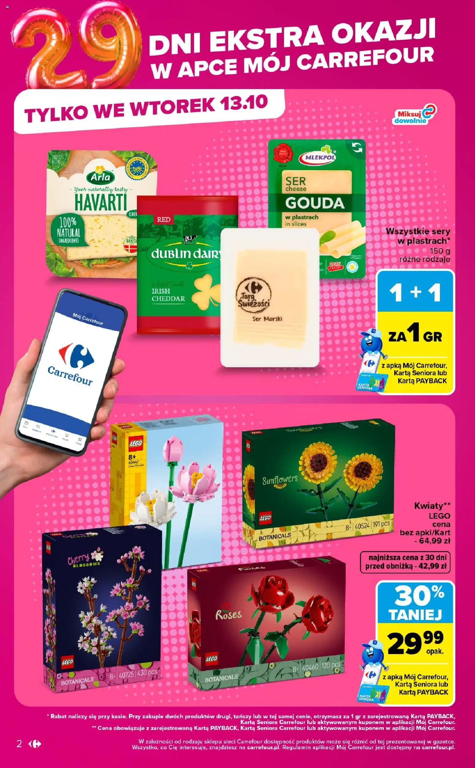 Carrefour gazetka - Market od 12.10.2026 | Strona: 2 | Produkty: Karta, Sery, Ser, Kwiaty